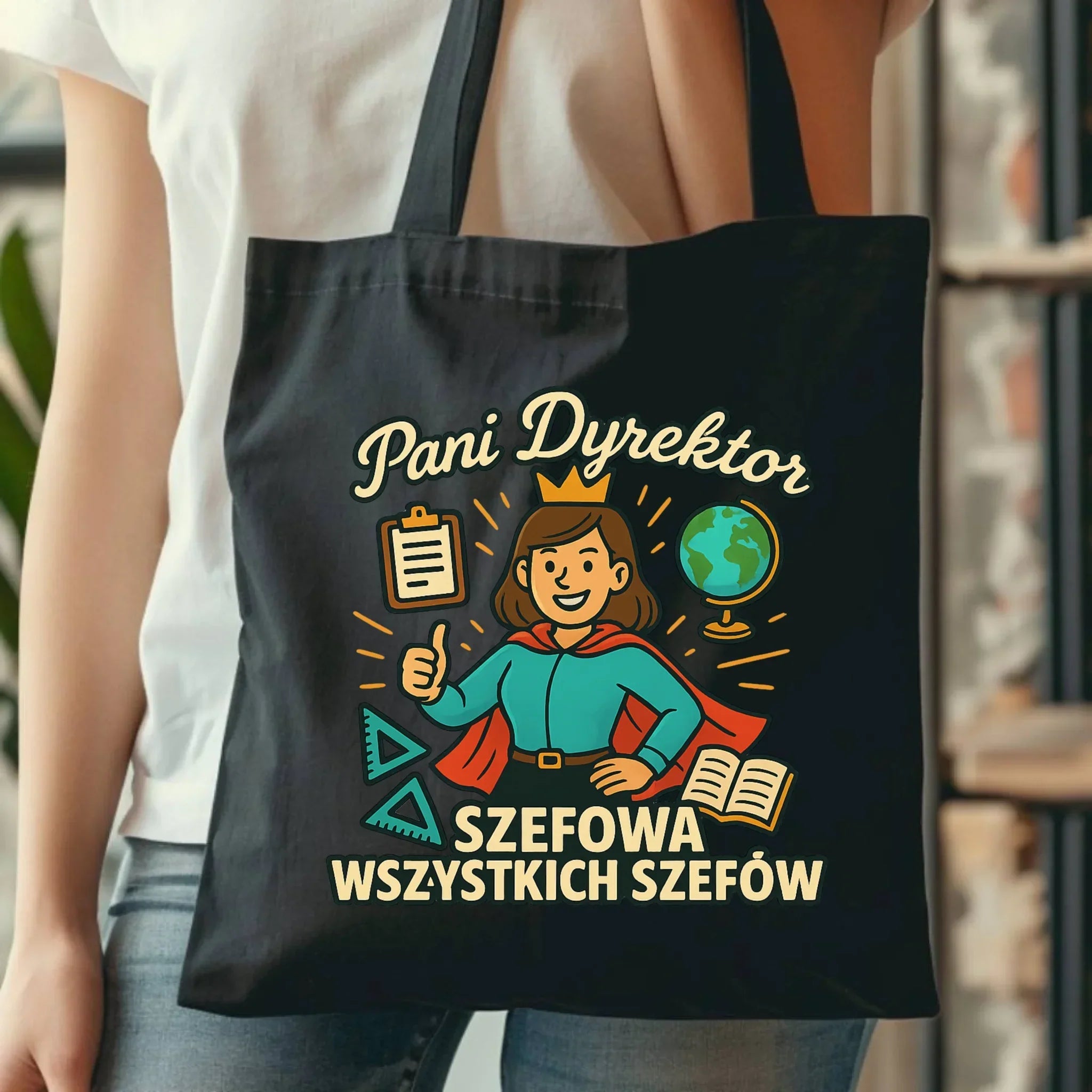 Szefowa wszystkich szefów | Torba dla Pani Dyrektor Szkoły N29 - StoryCups.pl