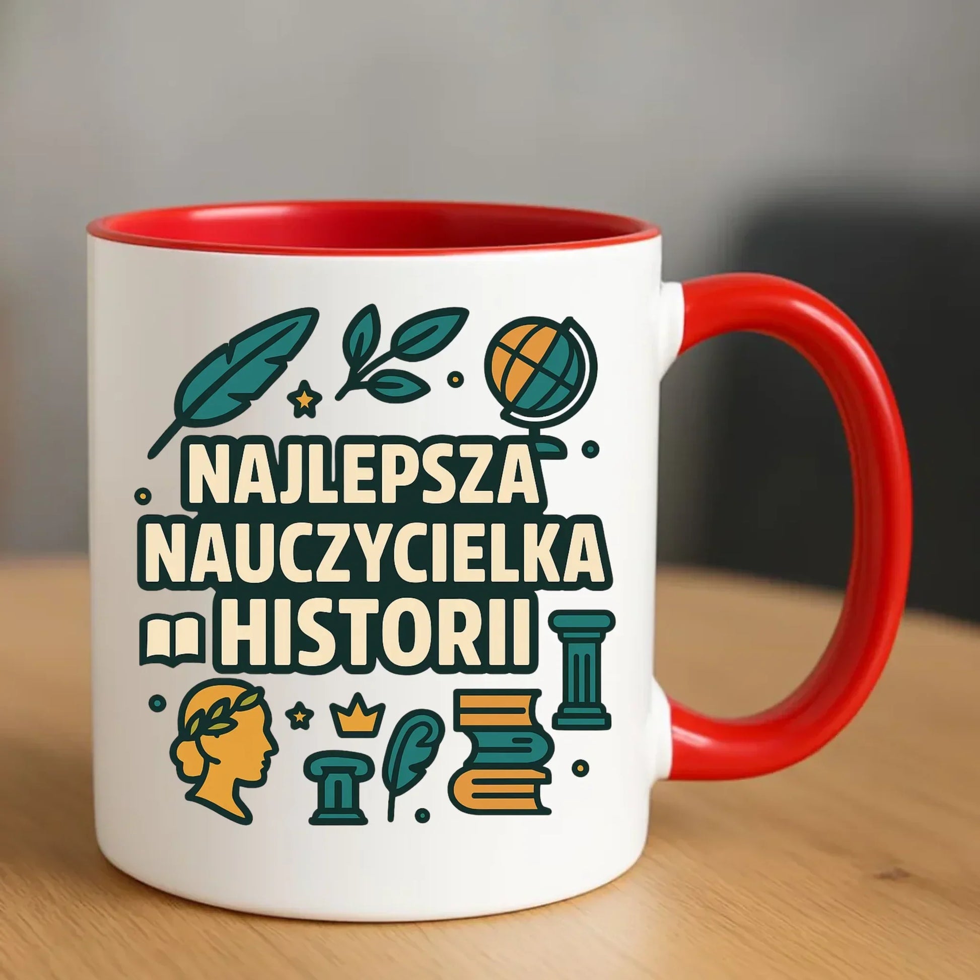 Najlepsza nauczycielka historii | Kubek prezent dla nauczycielki N57 - StoryCups.pl
