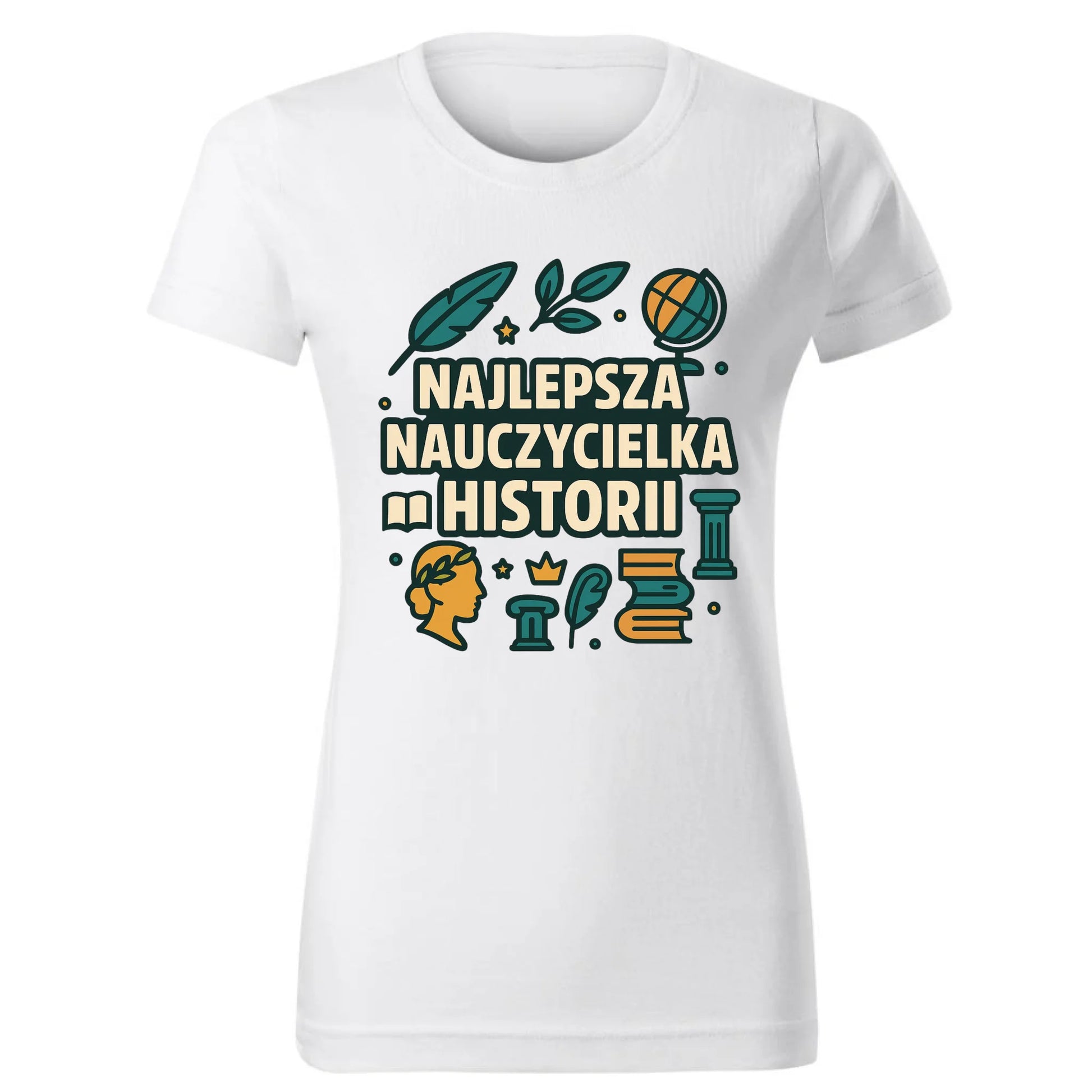 Najlepsza nauczycielka historii | Koszulka damska prezent dla nauczycielki N57 - StoryCups.pl
