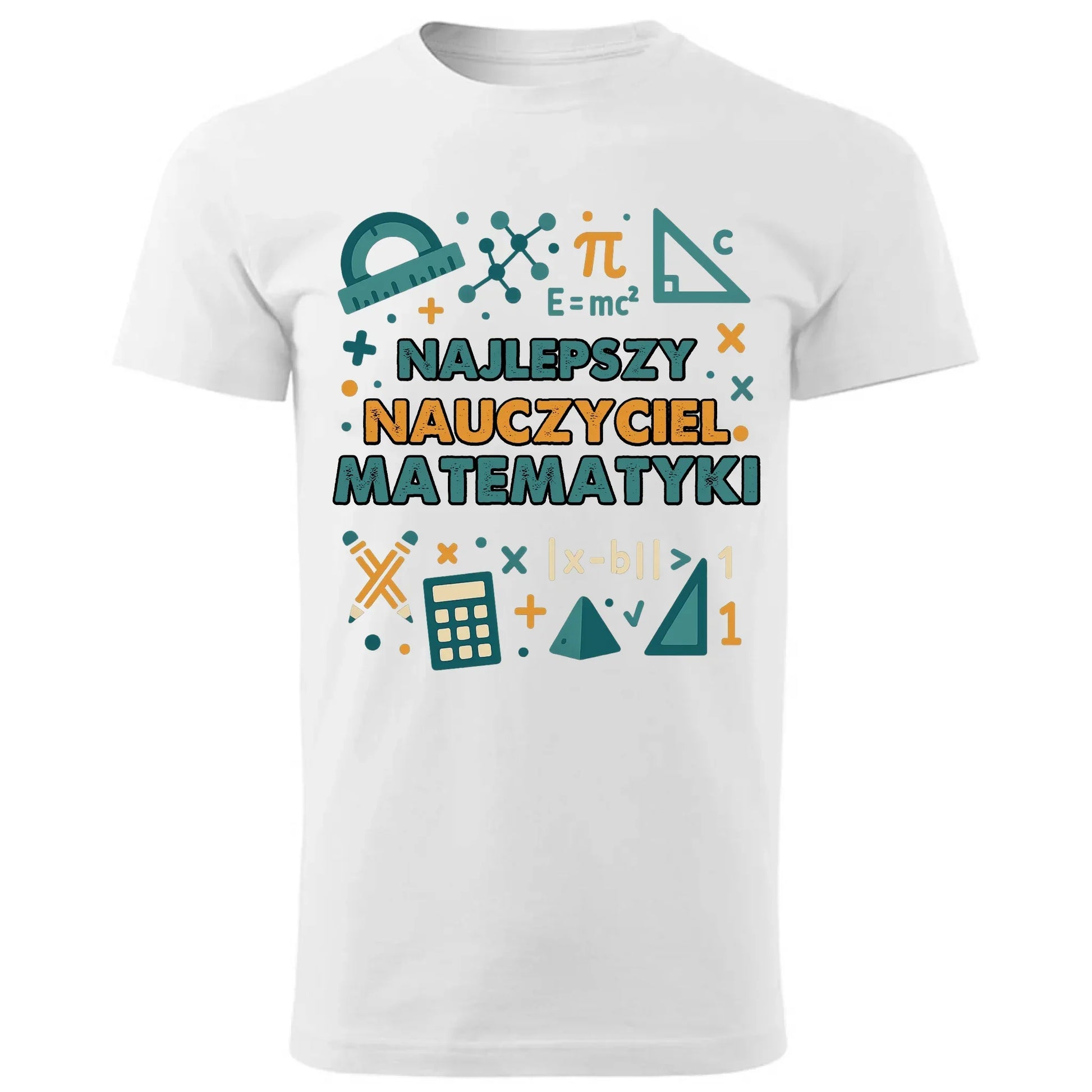Najlepszy nauczyciel matematyki | Koszulka męska prezent dla nauczyciela N74 - StoryCups.pl