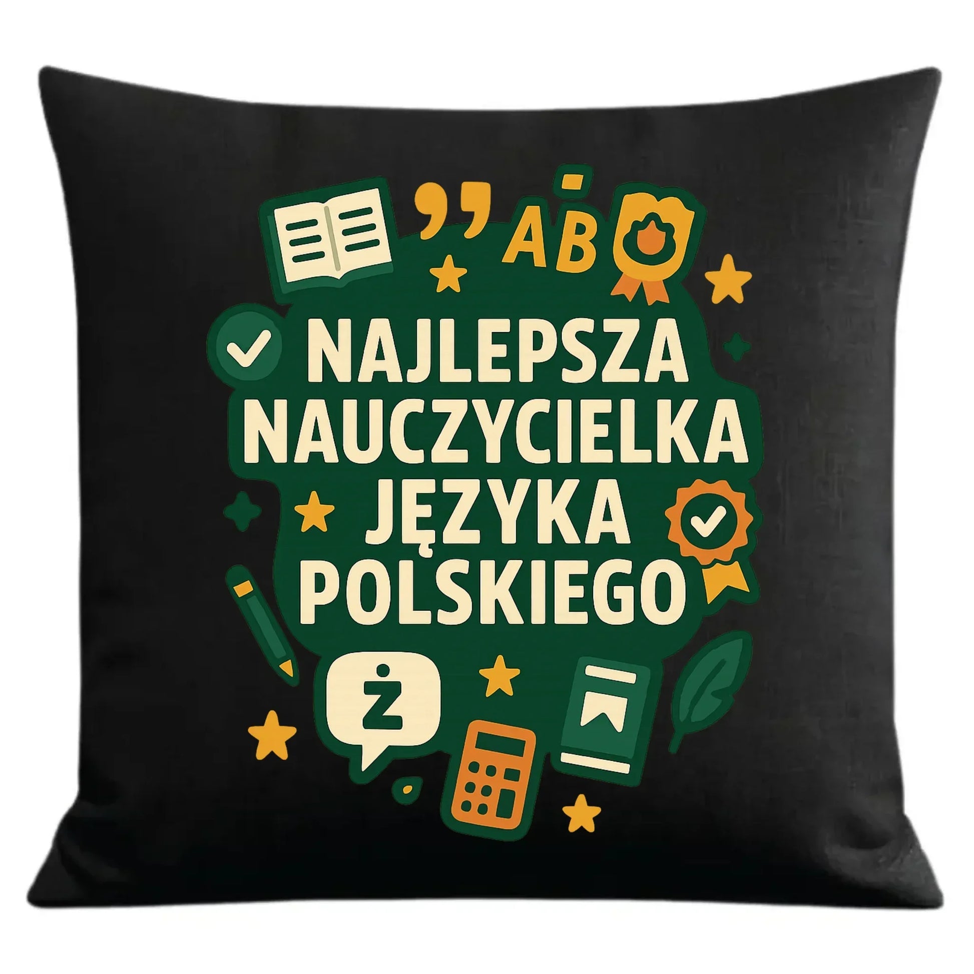 Najlepsza nauczycielka języka polskiego | Poduszka dekoracyjna na prezent N75 - StoryCups.pl