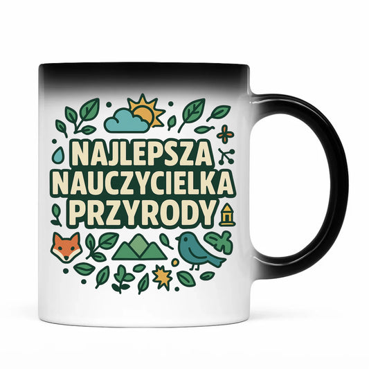 Prezent dla nauczyciela kubek magiczny NAUCZYCIEL ZAKOŃCZENIE ROKU SZKOLNEGO