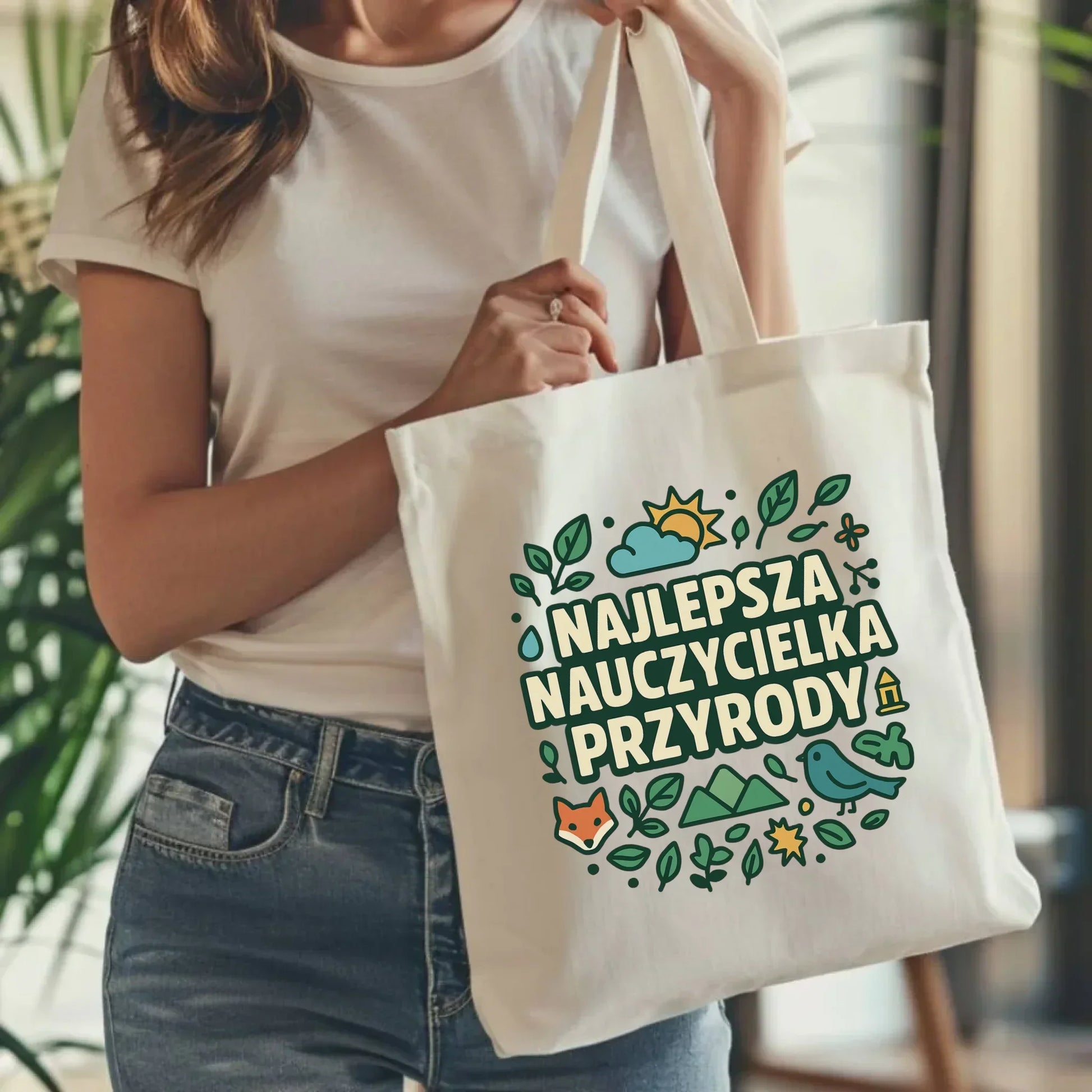 Najlepsza nauczycielka przyrody | Torba na prezent N64 - StoryCups.pl
