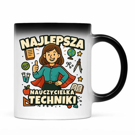 Prezent dla nauczyciela kubek magiczny NAUCZYCIEL ZAKOŃCZENIE ROKU SZKOLNEGO