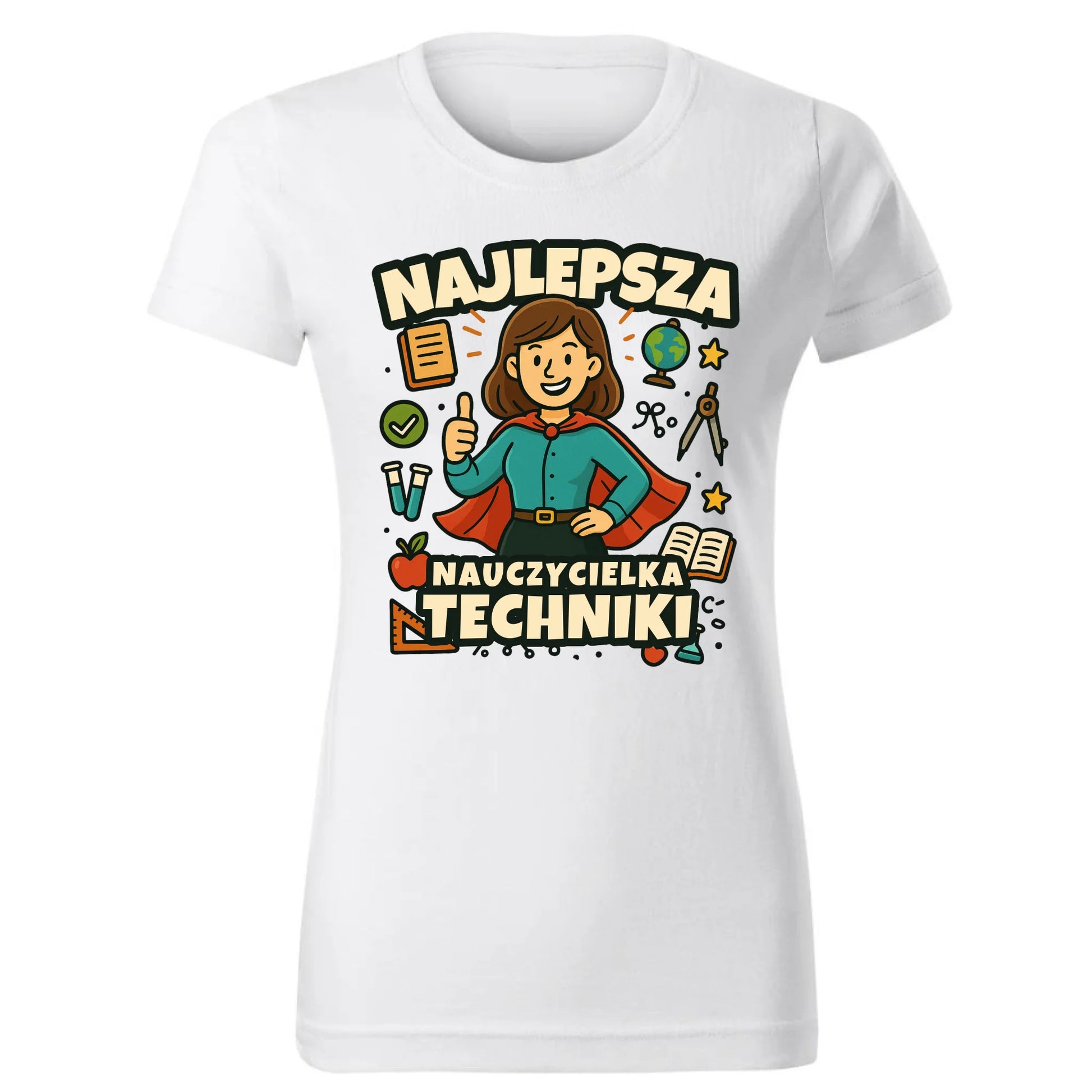 Najlepsza nauczycielka techniki | Koszulka damska na prezent N76 - StoryCups.pl