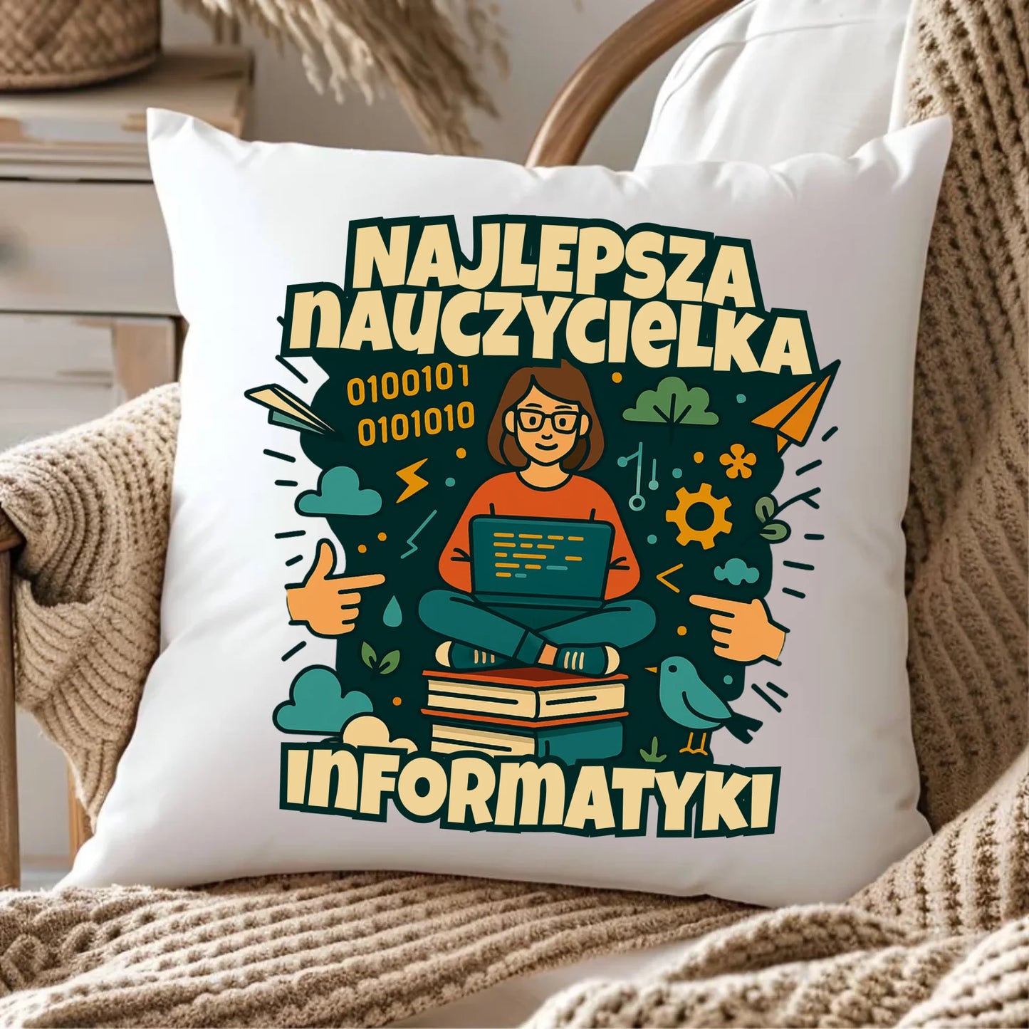 Poduszka prezent na Zakończenie Roku Szkolnego dla nauczyciela