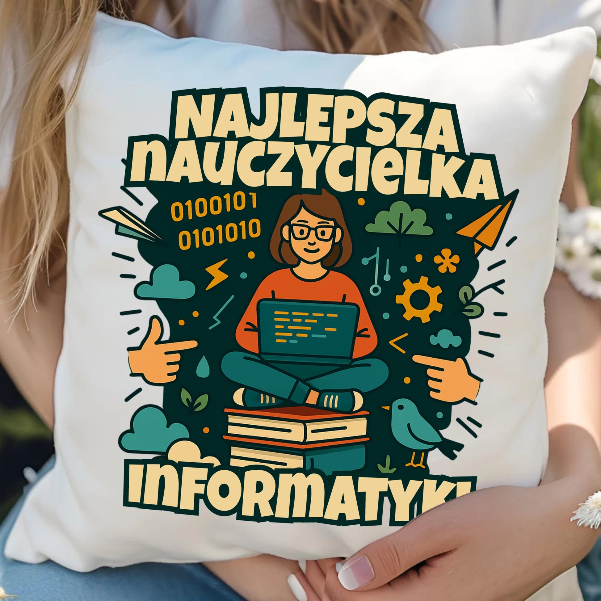 Poduszka prezent na Zakończenie Roku Szkolnego dla nauczyciela