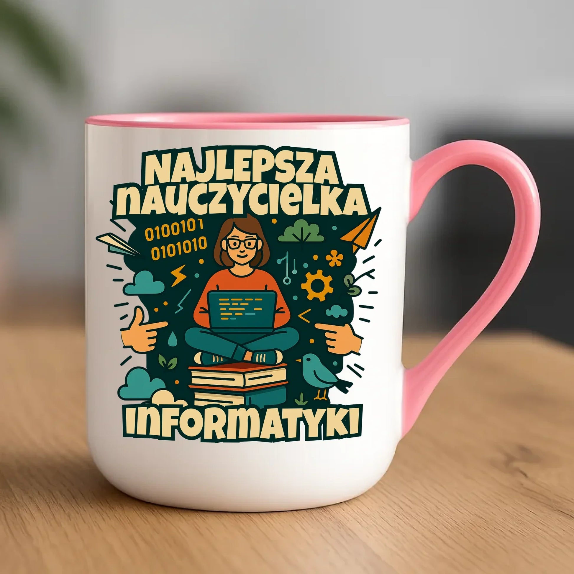 Najlepsza nauczycielka informatyki | Kubek elegant na prezent N51 - StoryCups.pl
