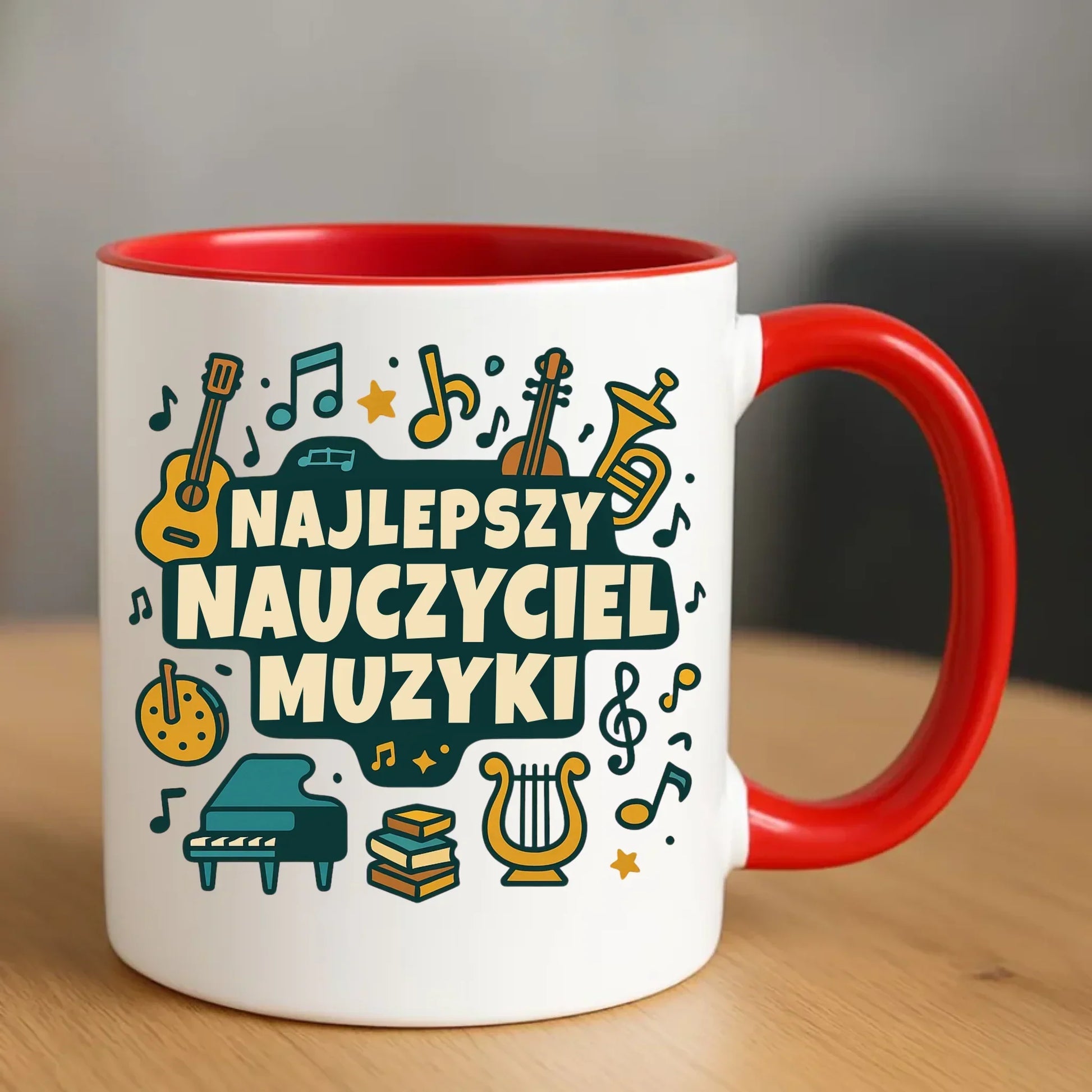 Najlepszy nauczyciel muzyki | Kubek prezent dla nauczyciela N52 - StoryCups.pl