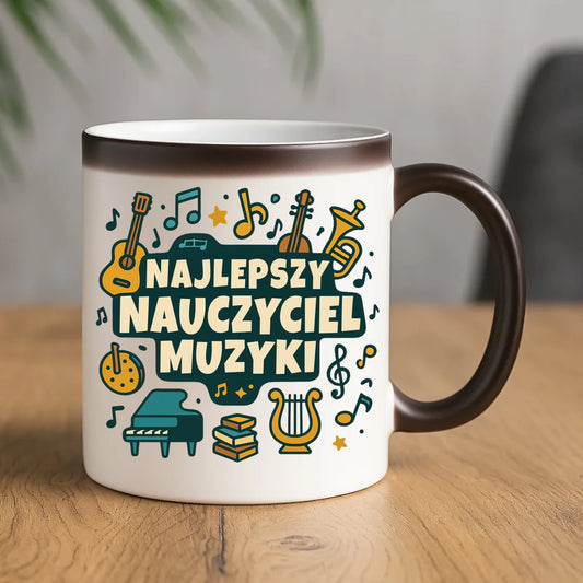 Prezent dla nauczyciela kubek magiczny NAUCZYCIEL ZAKOŃCZENIE ROKU SZKOLNEGO