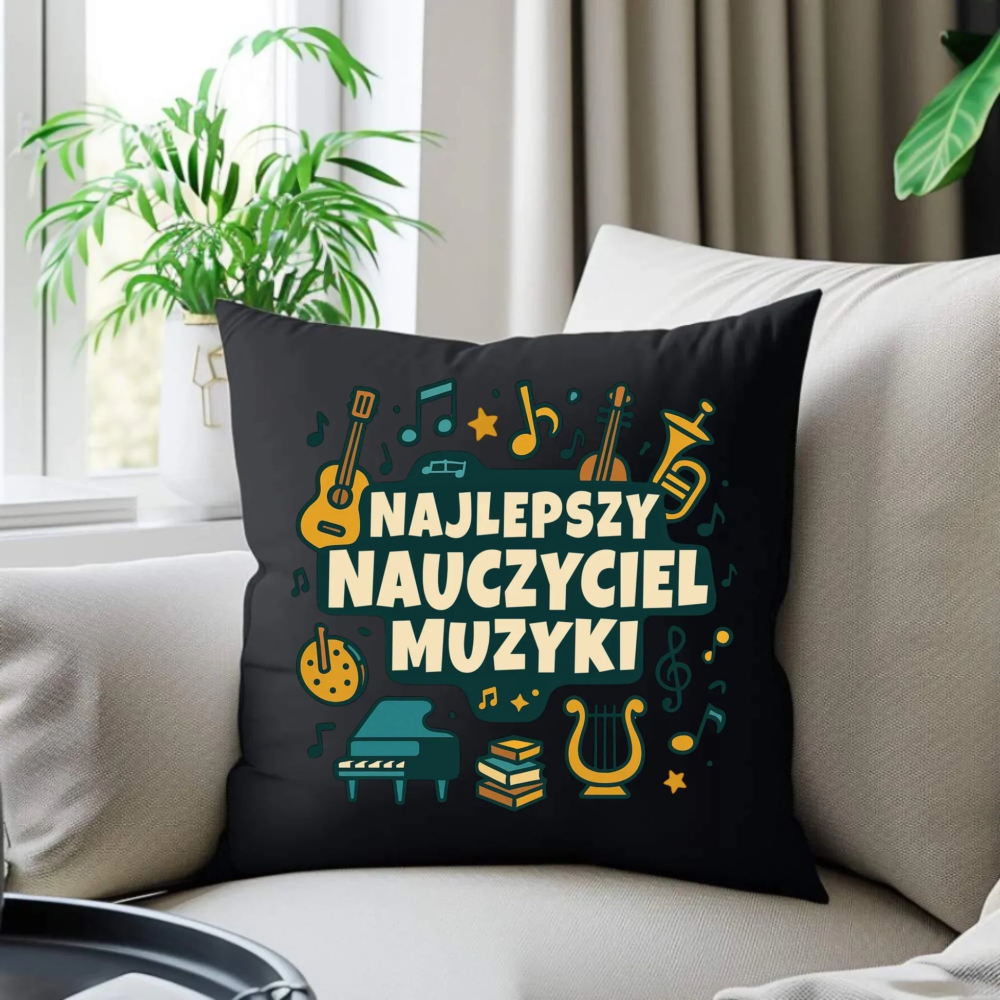 Najlepszy nauczyciel muzyki | Torba dekoracyjna prezent dla nauczyciela N52 - StoryCups.pl