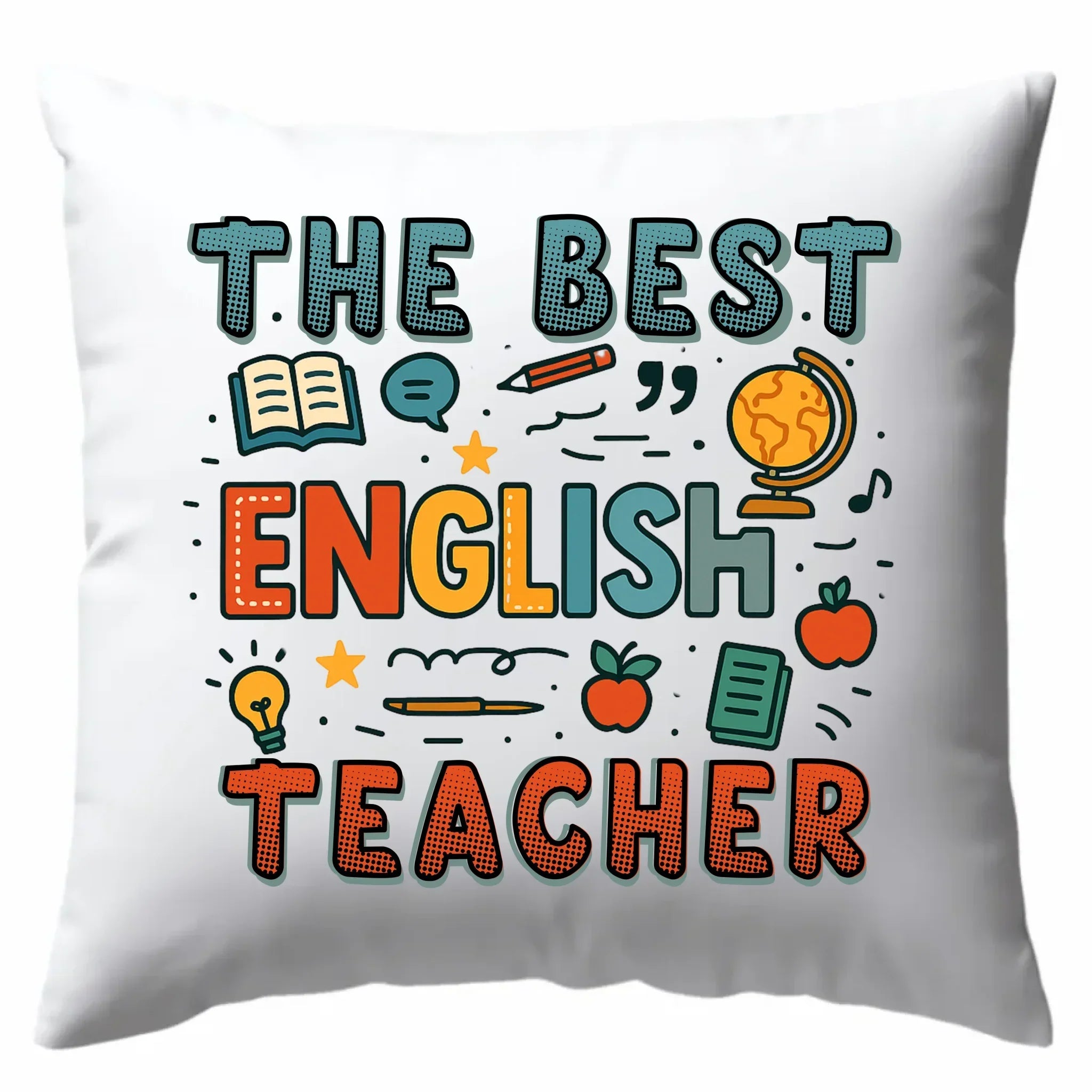 The best english teacher | Poduszka dla nauczyciela angielskiego N53 - StoryCups.pl