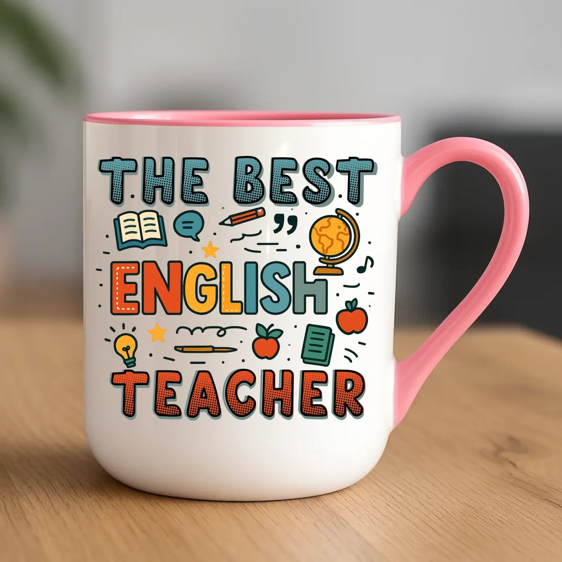 The best english teacher | Kubek elegant dla nauczyciela angielskiego N53 - StoryCups.pl