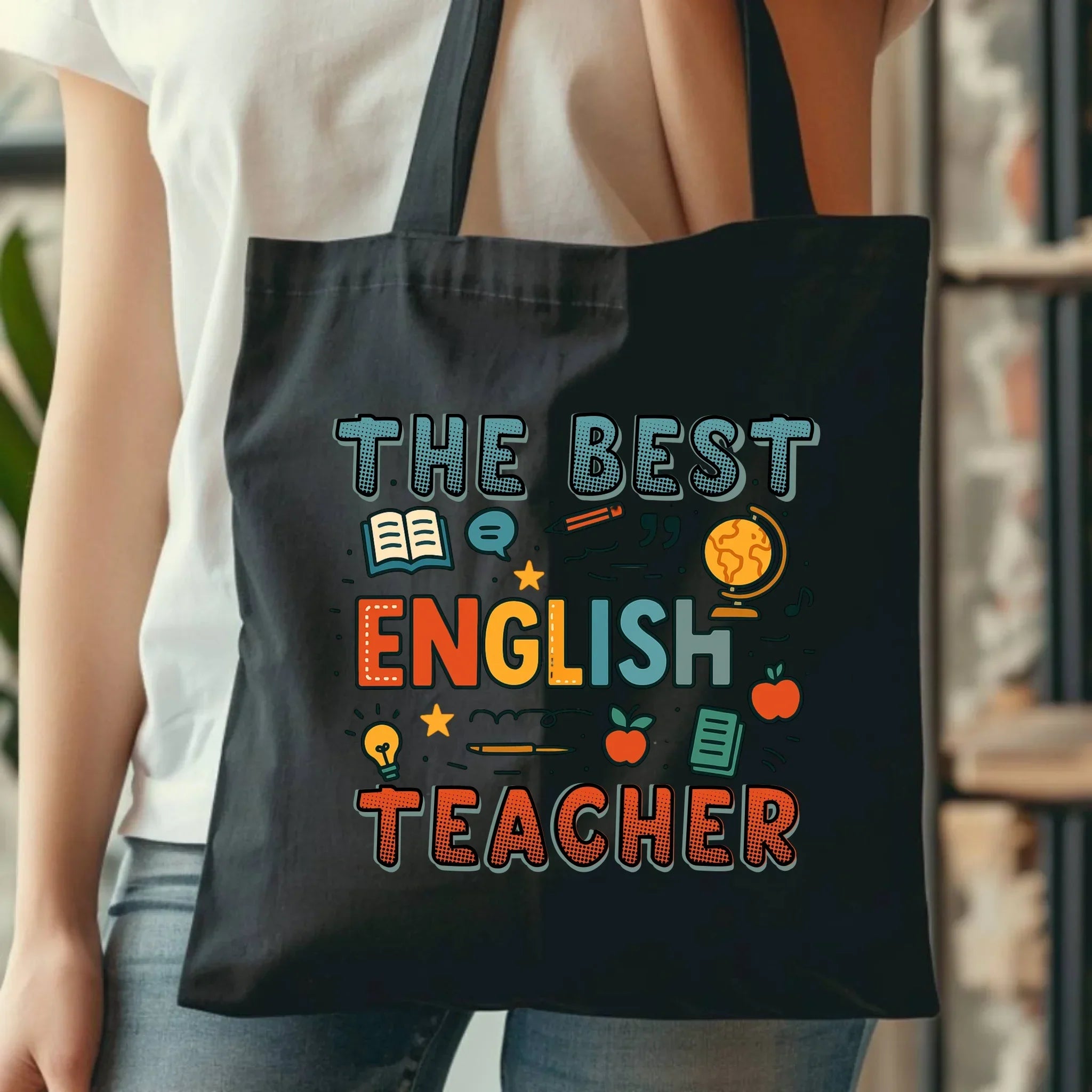The best english teacher | Torba dla nauczyciela angielskiego N53 - StoryCups.pl