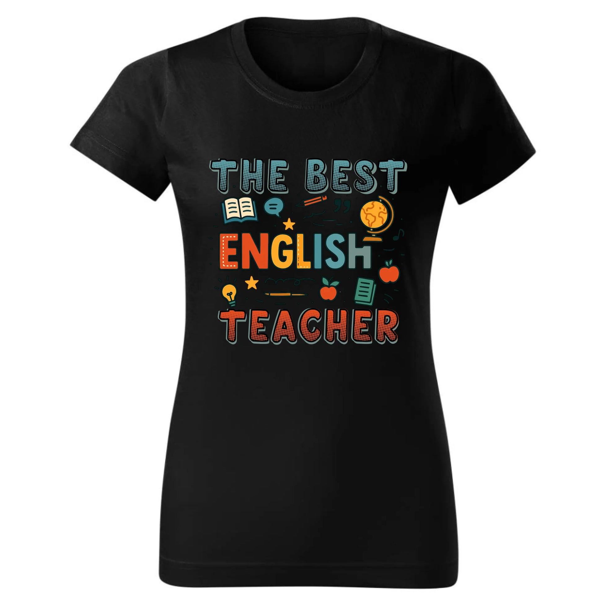 The best english teacher | Koszulka damska dla nauczycielki angielskiego N53 - StoryCups.pl