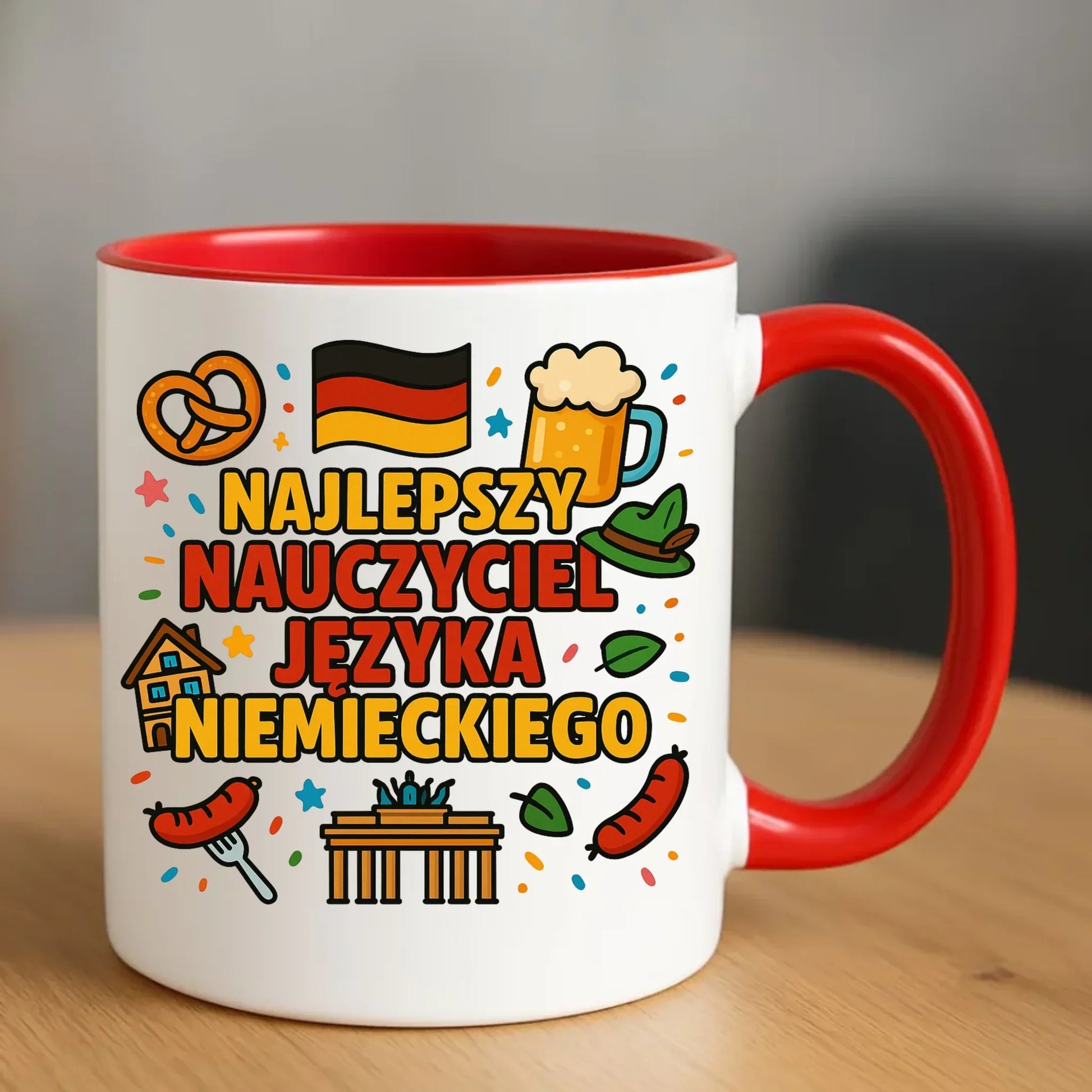 Najlepszy nauczyciel języka niemieckiego | Kubek na prezent N54 - StoryCups.pl
