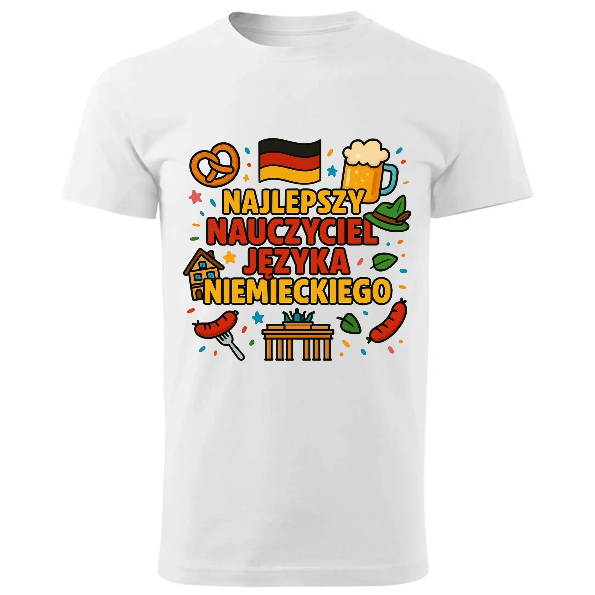 Najlepszy nauczyciel języka niemieckiego | Koszulka męska na prezent N54 - StoryCups.pl