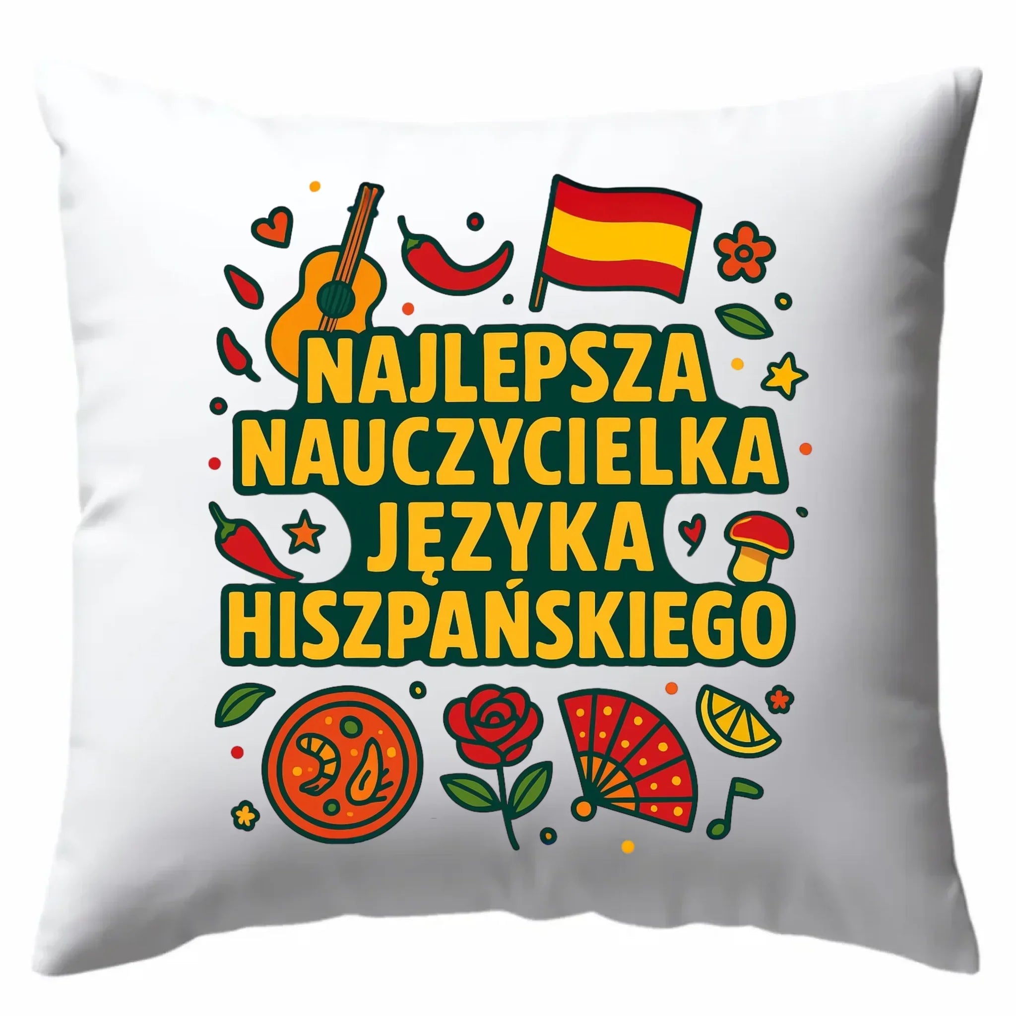 Nauczycielka języka hiszpańskiego | Poduszka na prezent N55 - StoryCups.pl