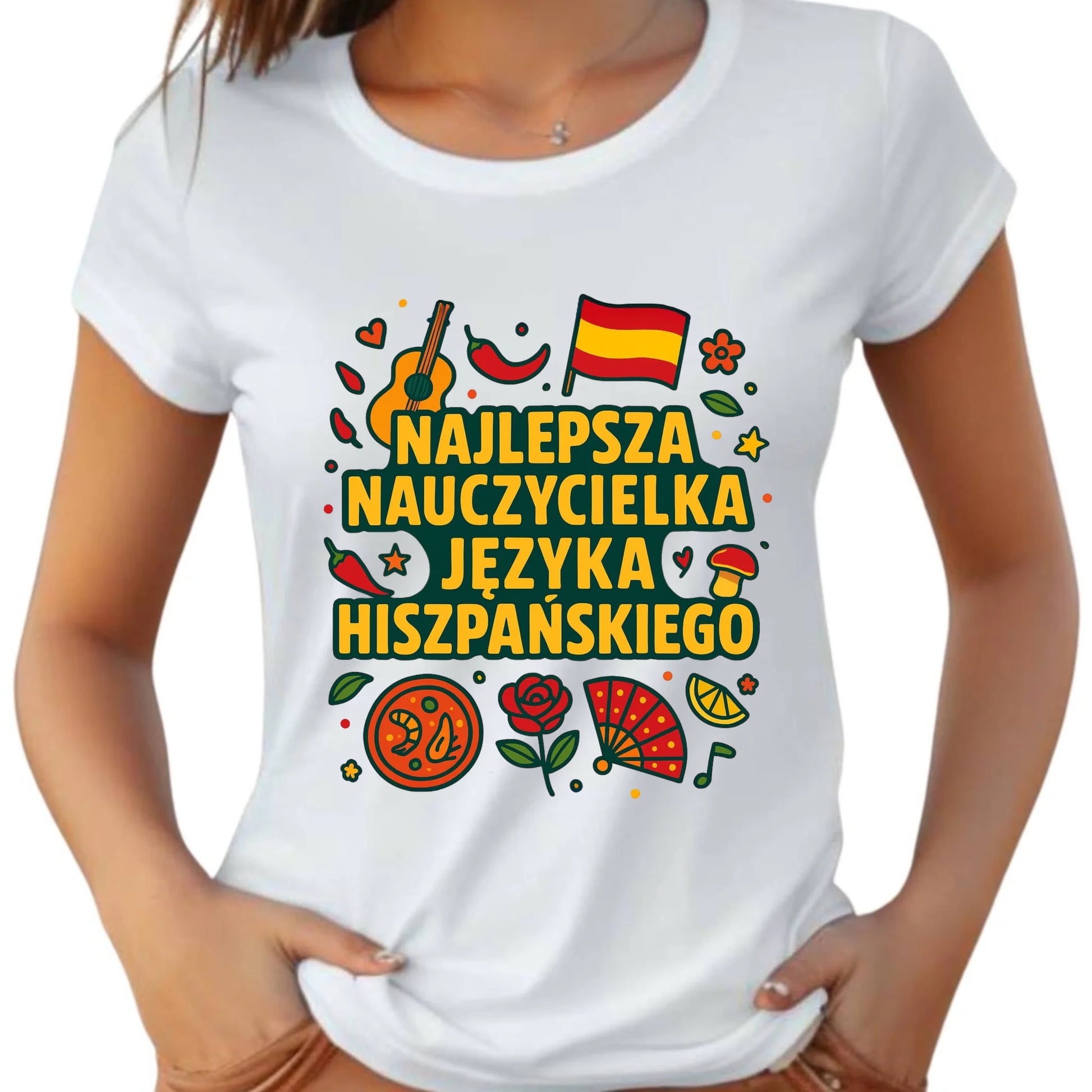 Nauczycielka języka hiszpańskiego | Koszulka damska na prezent N55 - StoryCups.pl