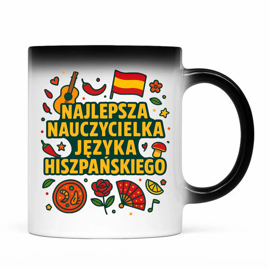 Prezent dla nauczyciela kubek magiczny NAUCZYCIEL ZAKOŃCZENIE ROKU SZKOLNEGO