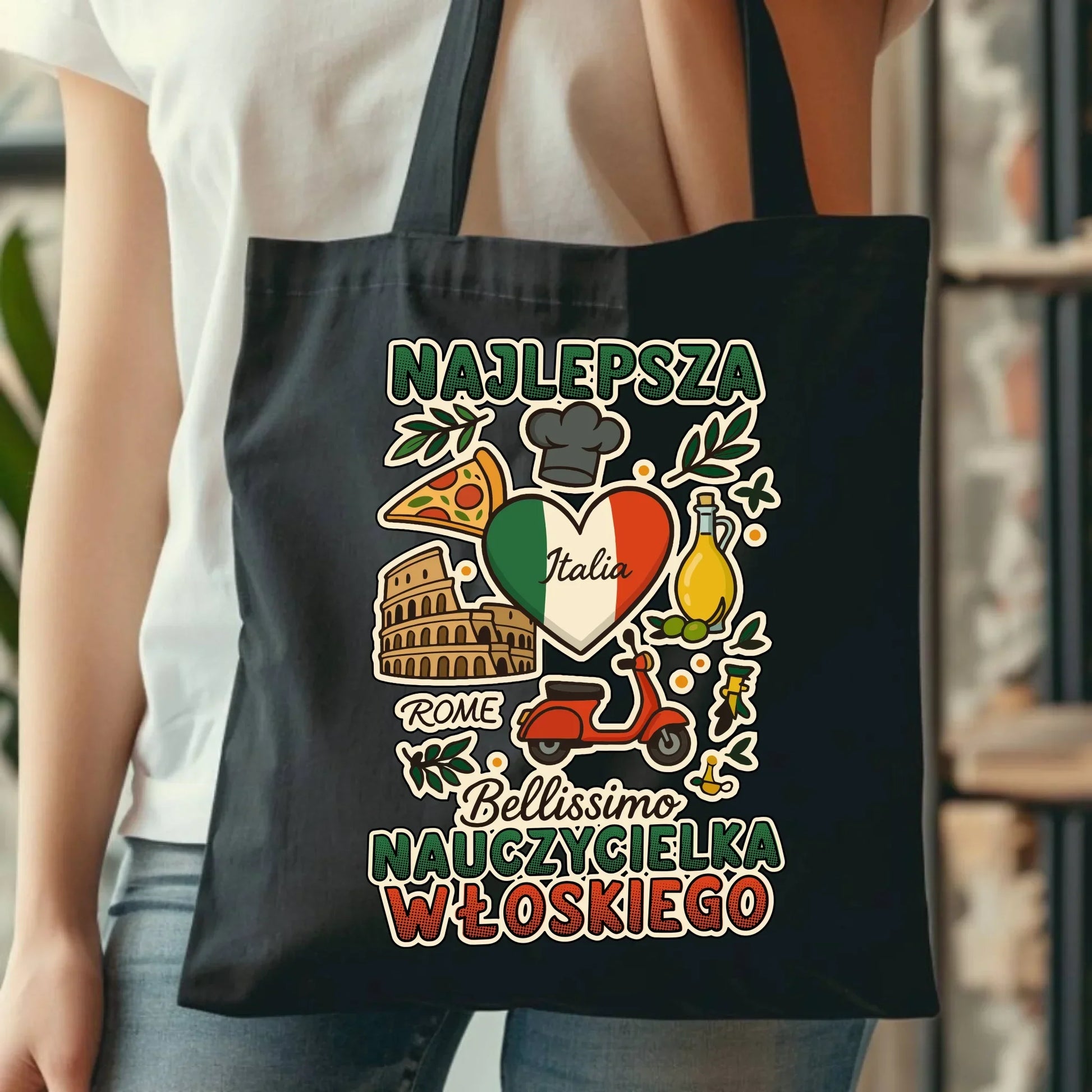 Nauczycielka języka włoskiego | Torba na prezent N56 - StoryCups.pl