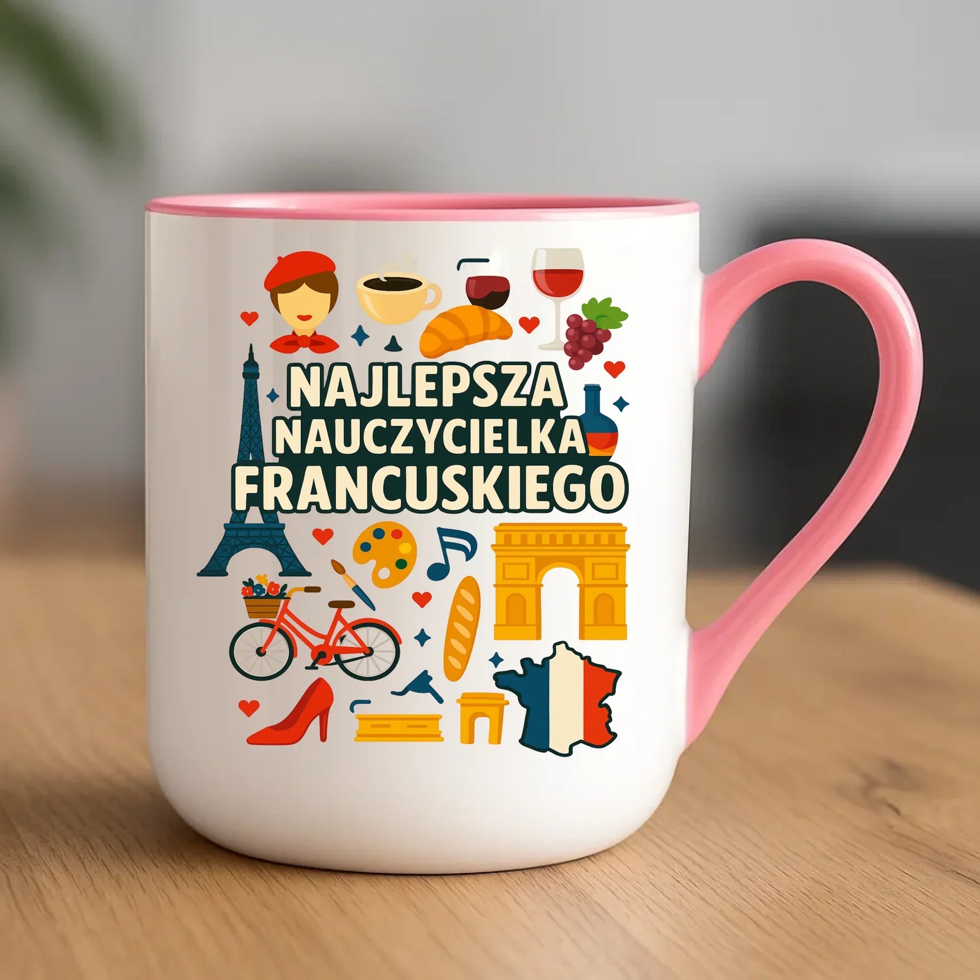 Nauczycielka języka francuskiego | Kubek elegant na prezent N58 - StoryCups.pl