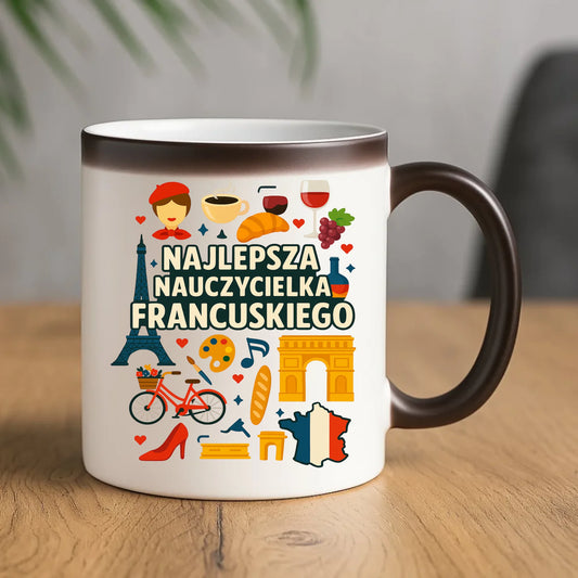 Prezent dla nauczyciela kubek magiczny NAUCZYCIEL ZAKOŃCZENIE ROKU SZKOLNEGO