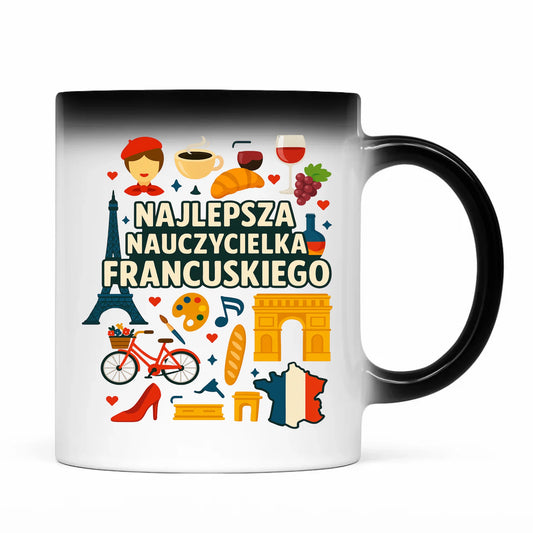Prezent dla nauczyciela kubek magiczny NAUCZYCIEL ZAKOŃCZENIE ROKU SZKOLNEGO