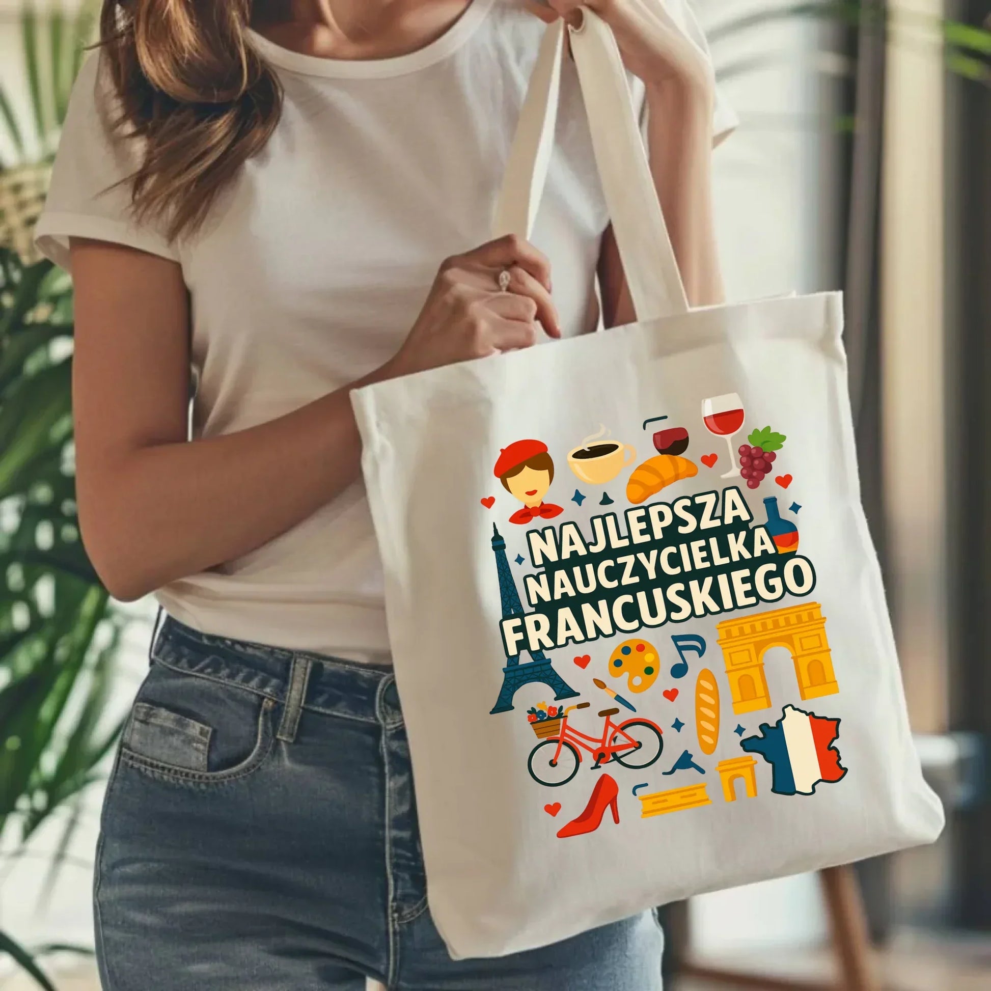 Nauczycielka języka francuskiego | Torba na prezent N58 - StoryCups.pl
