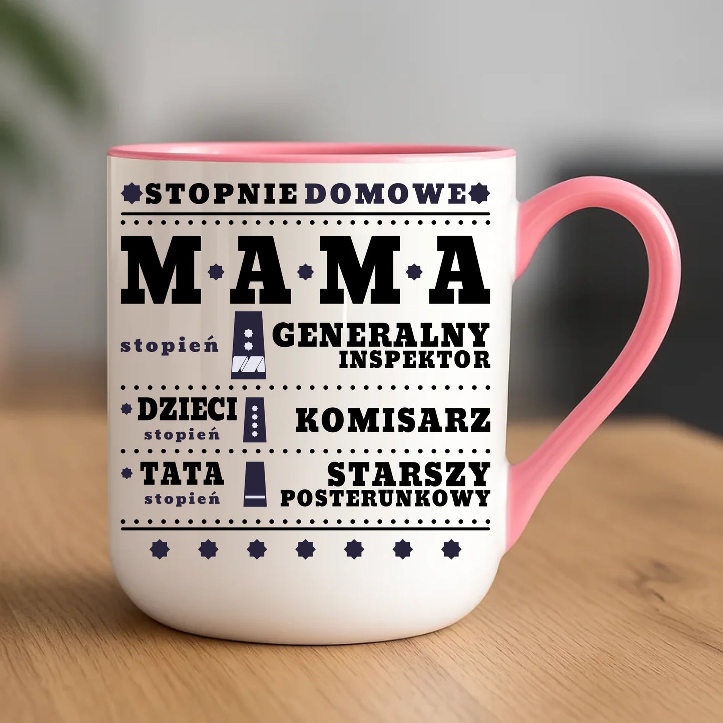 Personalizowany kubek dla mamy upominek na Dzień Mamy - różowy