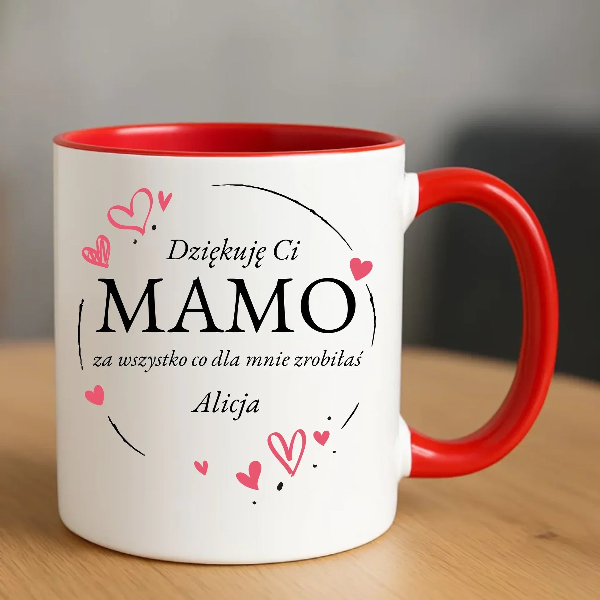 Dziękuję Ci mamo personalizacja | Kubek dla mamy DM32 - StoryCups.pl
