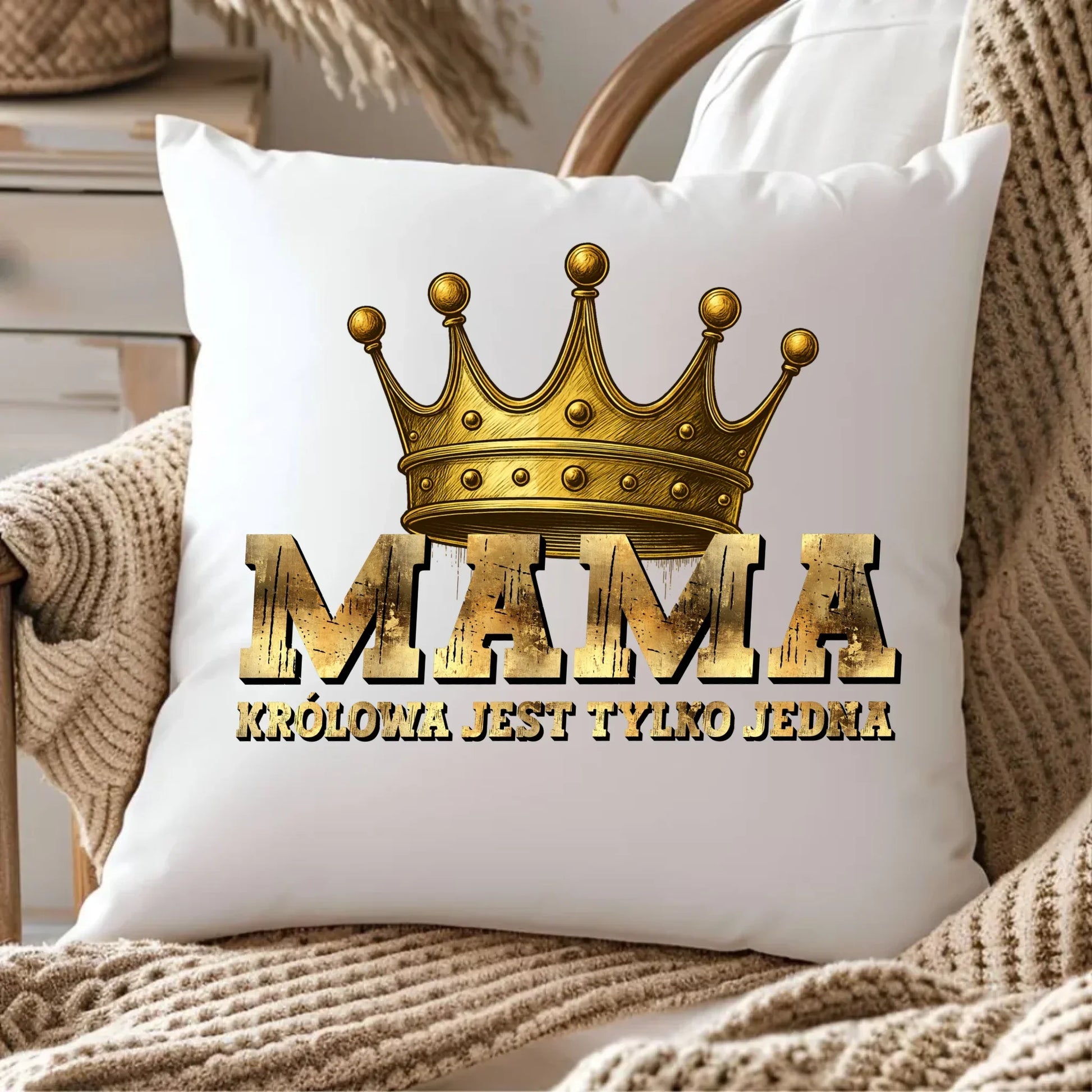 Królowa jest tylko jedna mama | Poduszka DM33 - StoryCups.pl