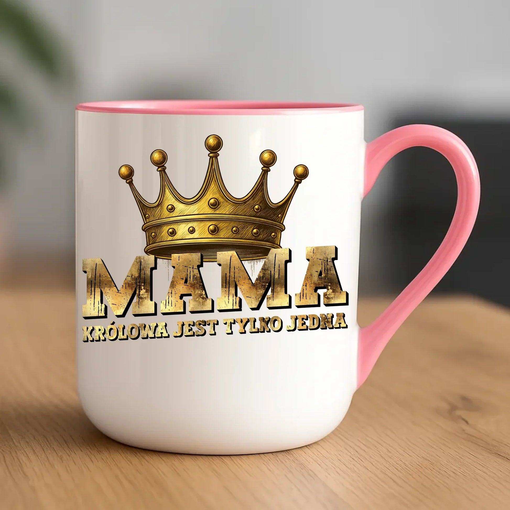 Królowa jest tylko jedna mama | Kubek elegant DM33 - StoryCups.pl