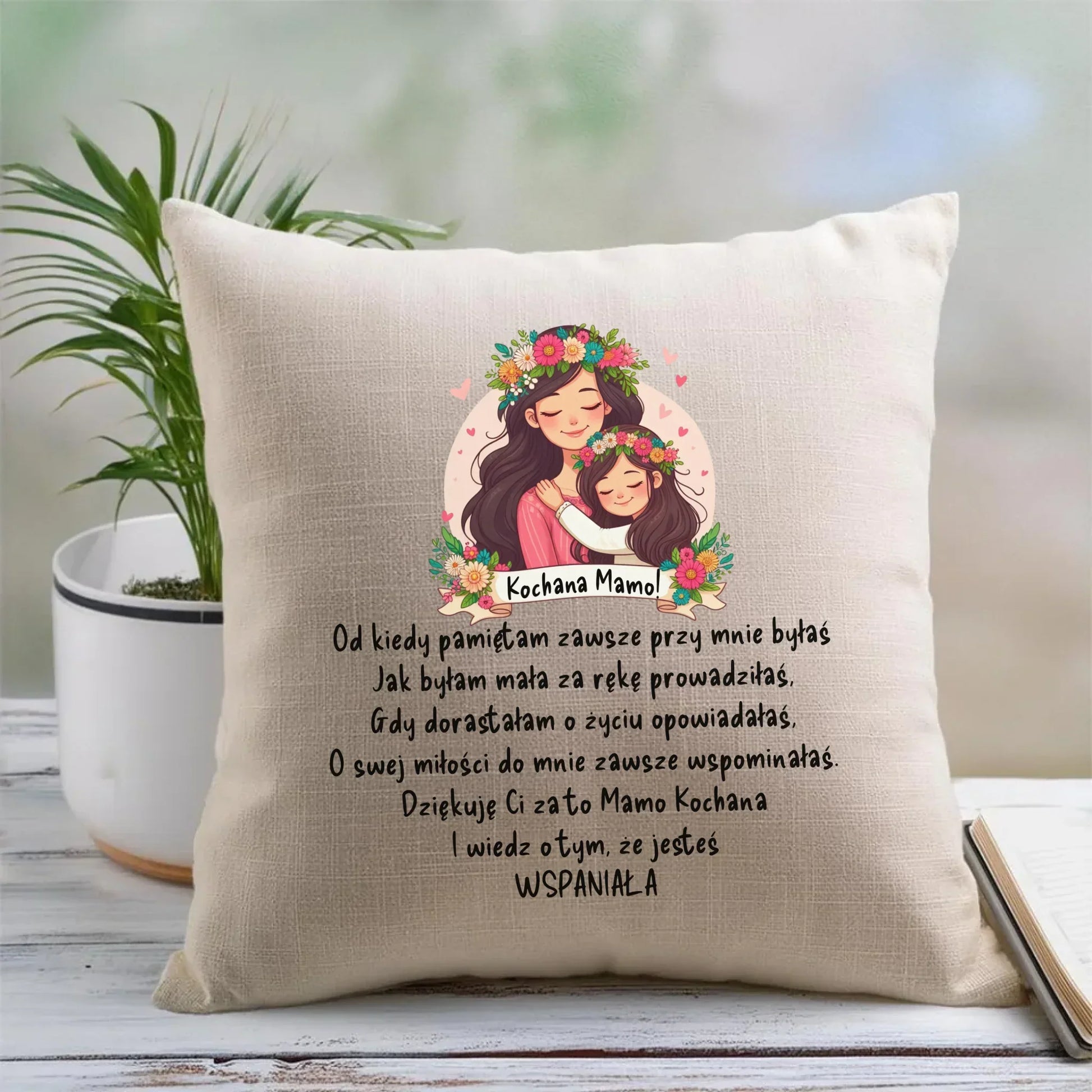 Kochana mamo | Poduszka DM35 - StoryCups.pl