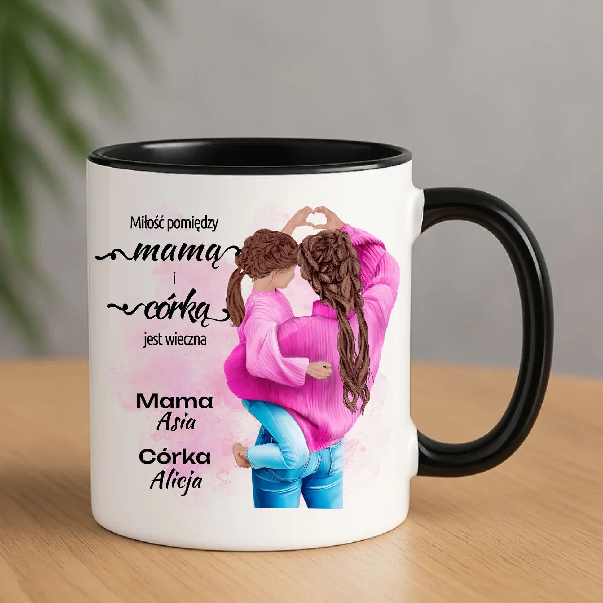 Miłość pomiędzy mamą i córką jest wieczna | Personalizowany kubek dla mamy DM38 - StoryCups.pl