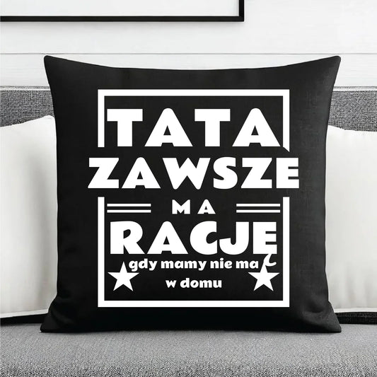 Prezent dla taty, na święta, na Dzień Ojca, urodziny - duża poduszka dekoracyjna