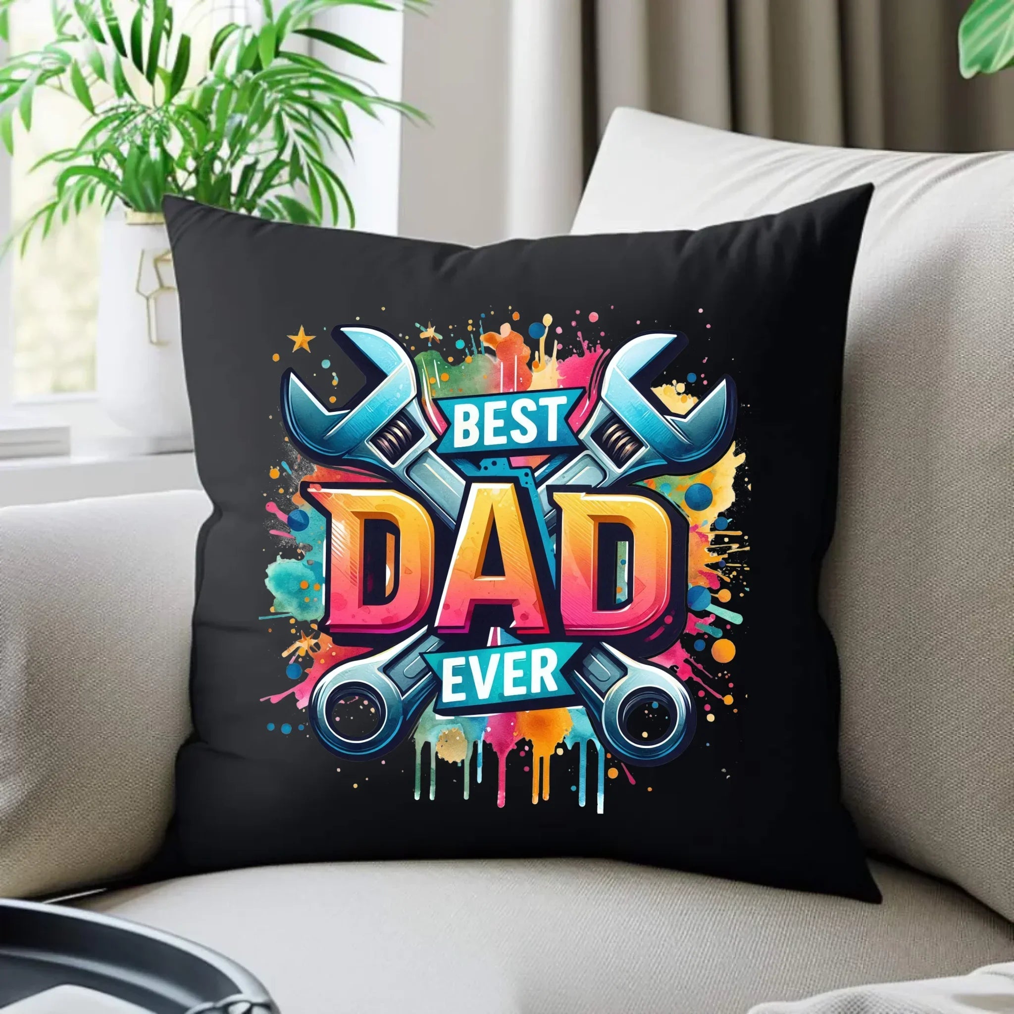 Best Dad Ever | Poduszka dekoracyjna dla taty DT58 - StoryCups.pl