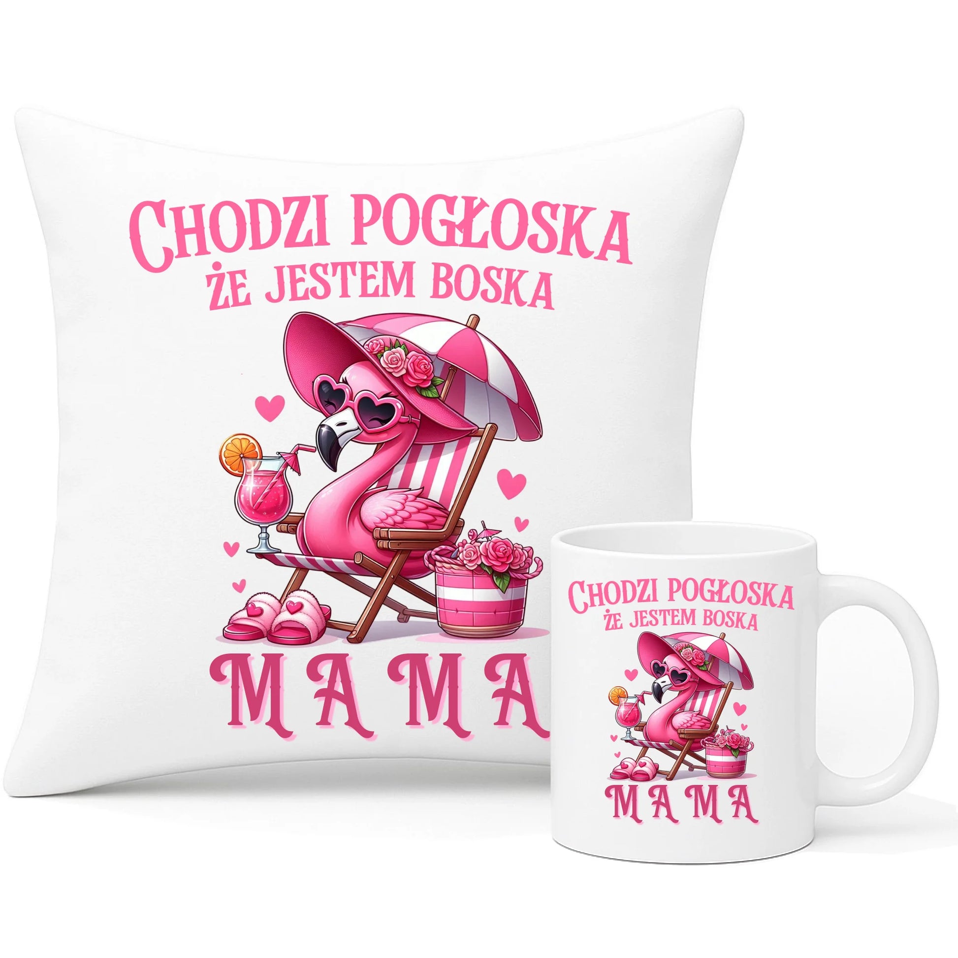 Wyjątkowy prezent dla mamy zestaw poduszka i kubek