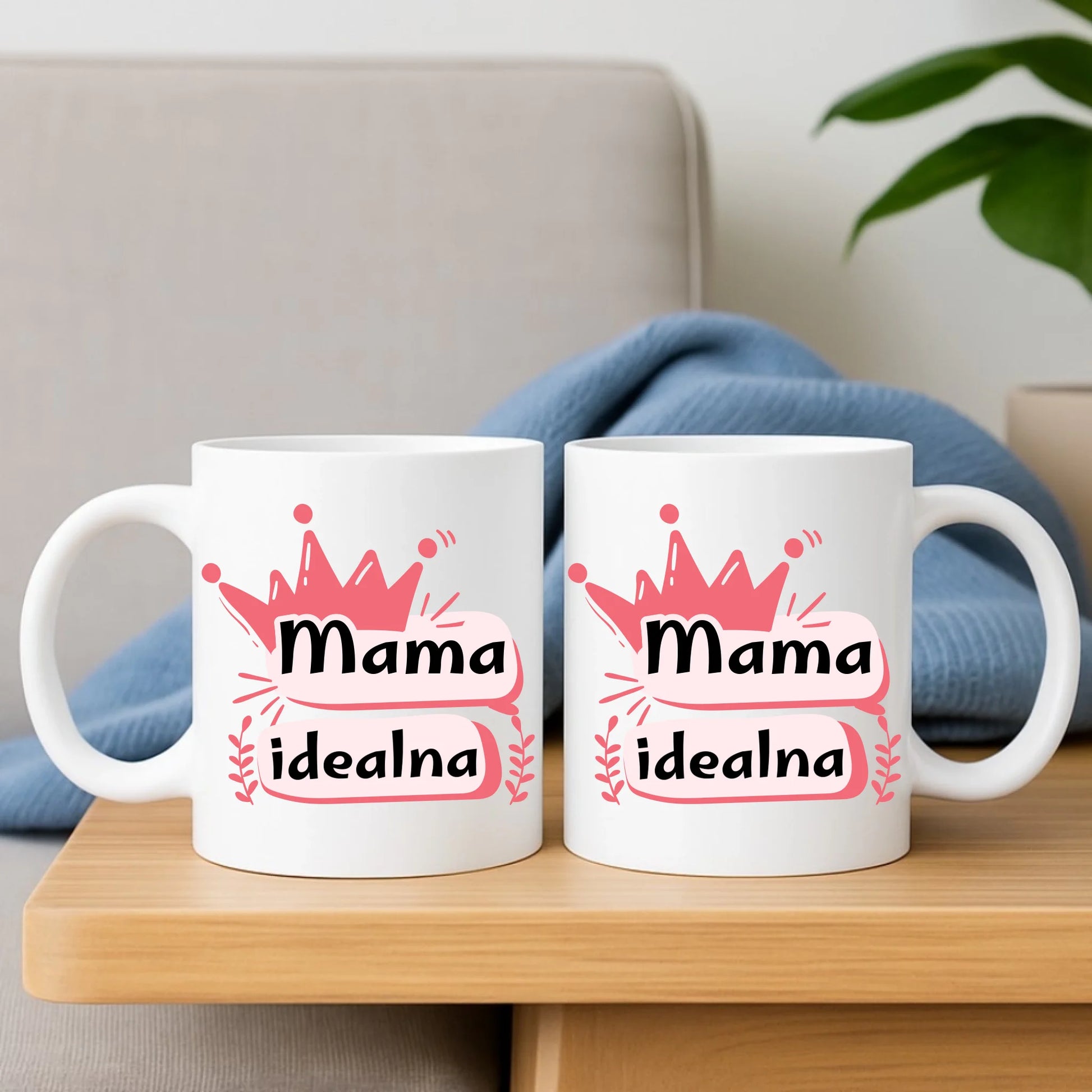 Prezent dla taty Dzień Mamy urodziny zestaw poduszka i kubek