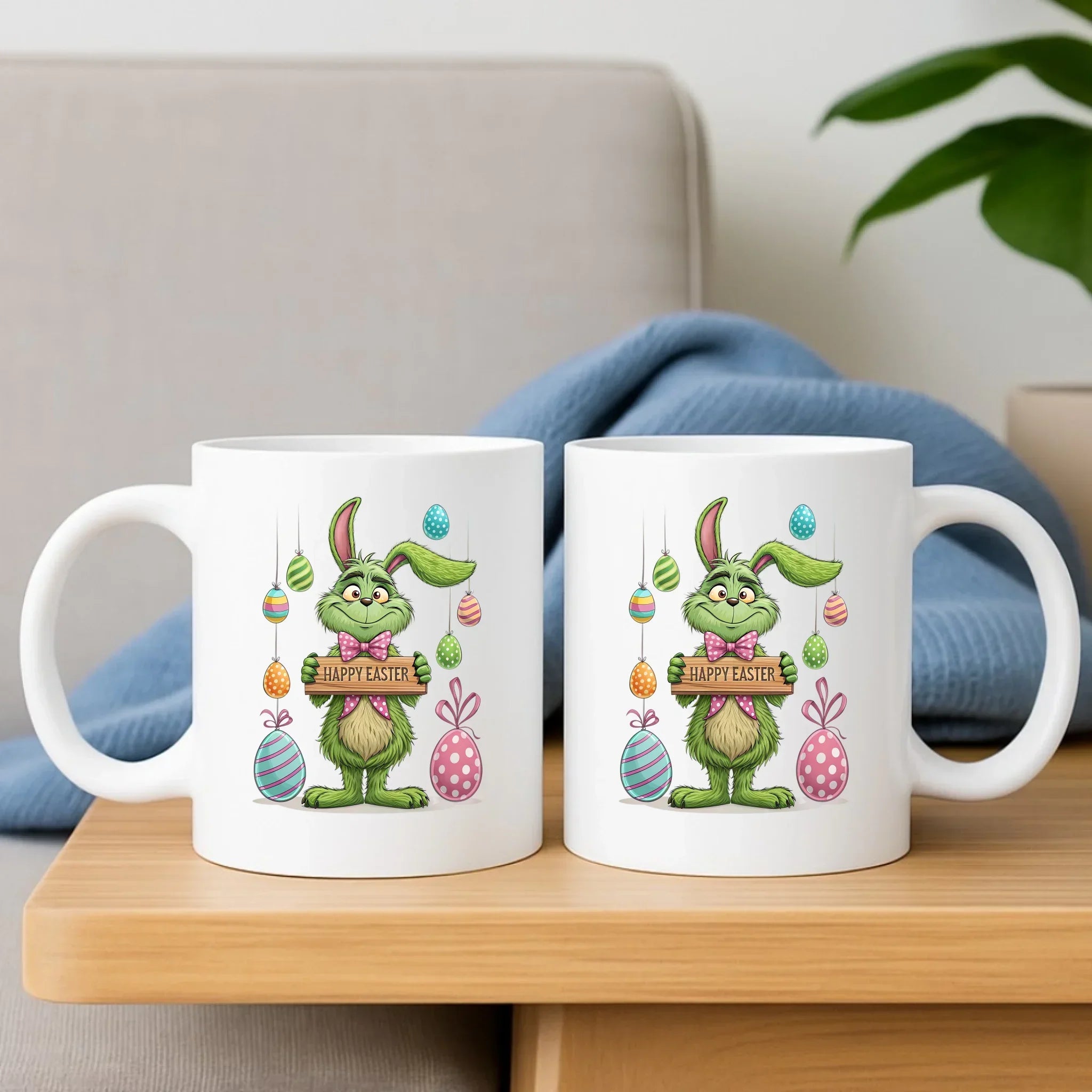 Grinch | Zestaw poduszka i kubek Wielkanocny WN33 - StoryCups.pl
