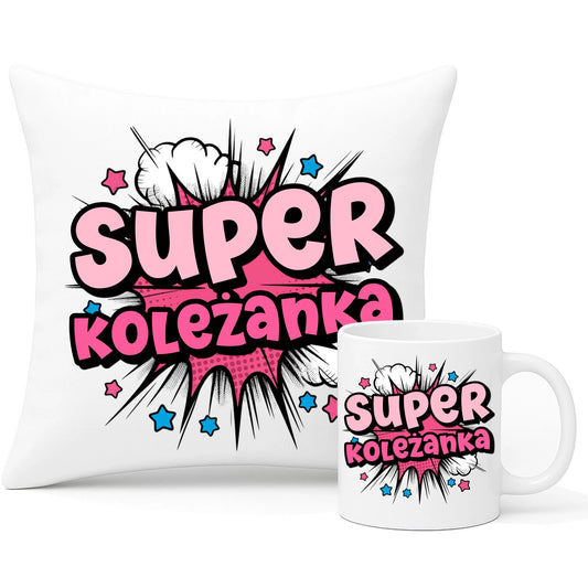 Prezent dla dziecka zestaw poduszka i kubek