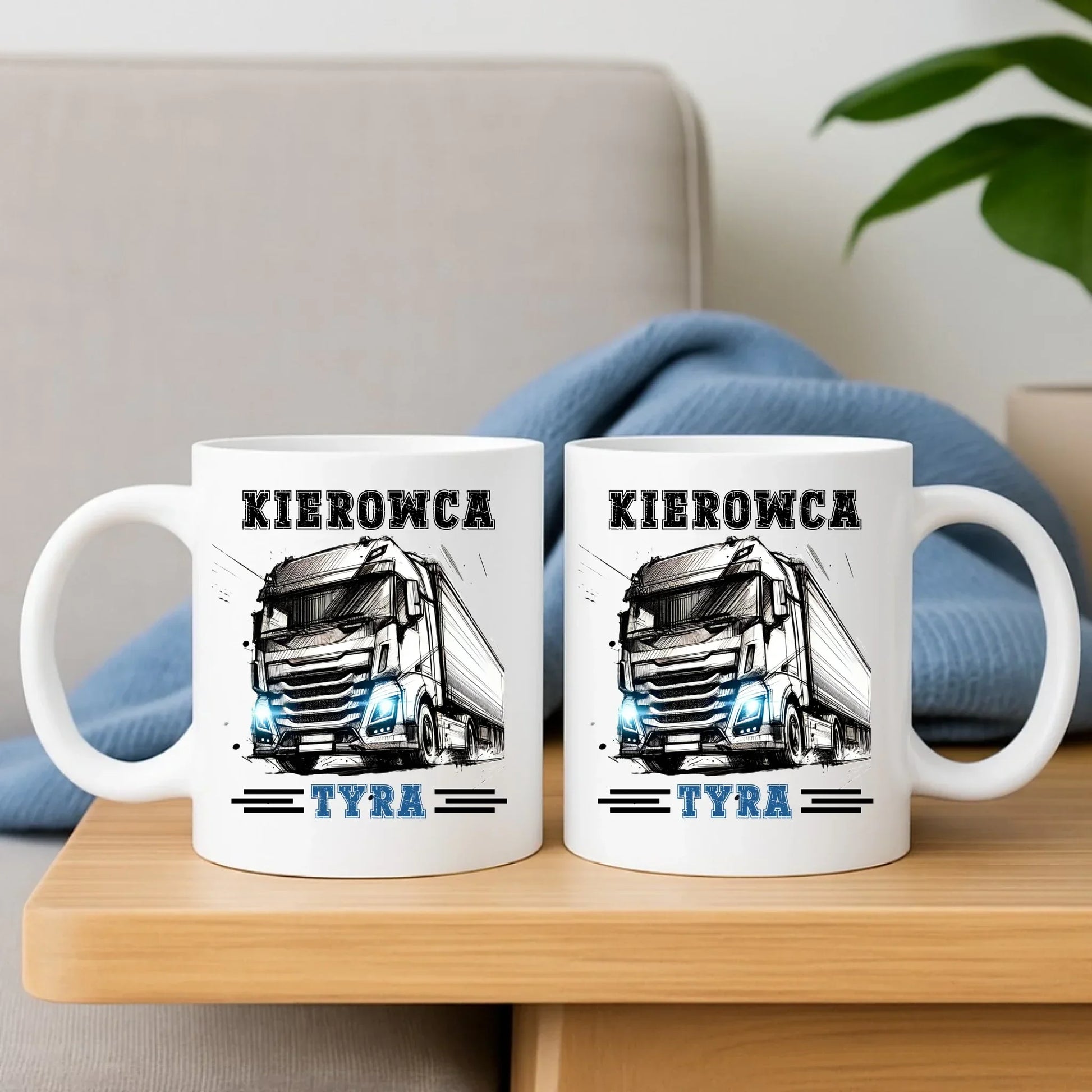 Kierowca tyra | Zestaw poduszka i kubek dla kierowcy tira ZKT07 - StoryCups.pl