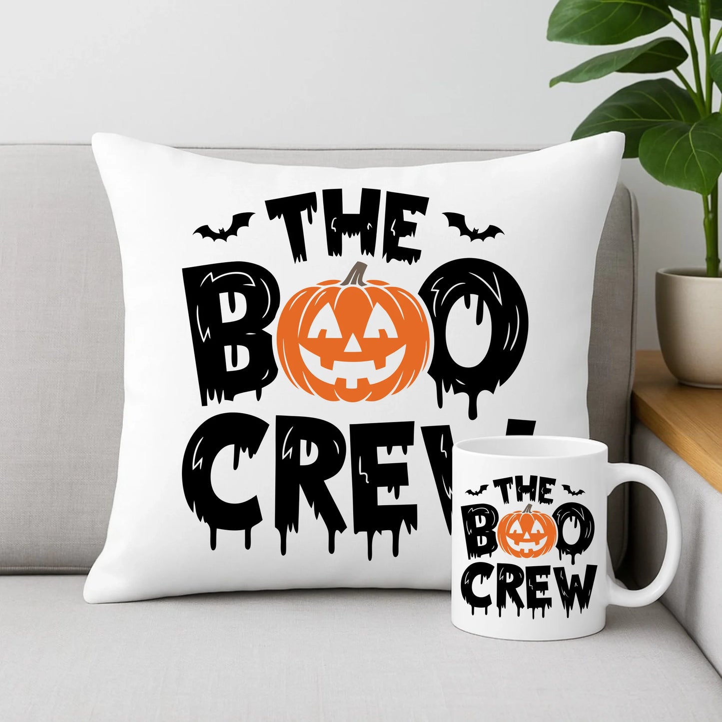 Zestaw poduszka i kubek na Halloween - The Boo Crew HL12 - StoryCups.pl