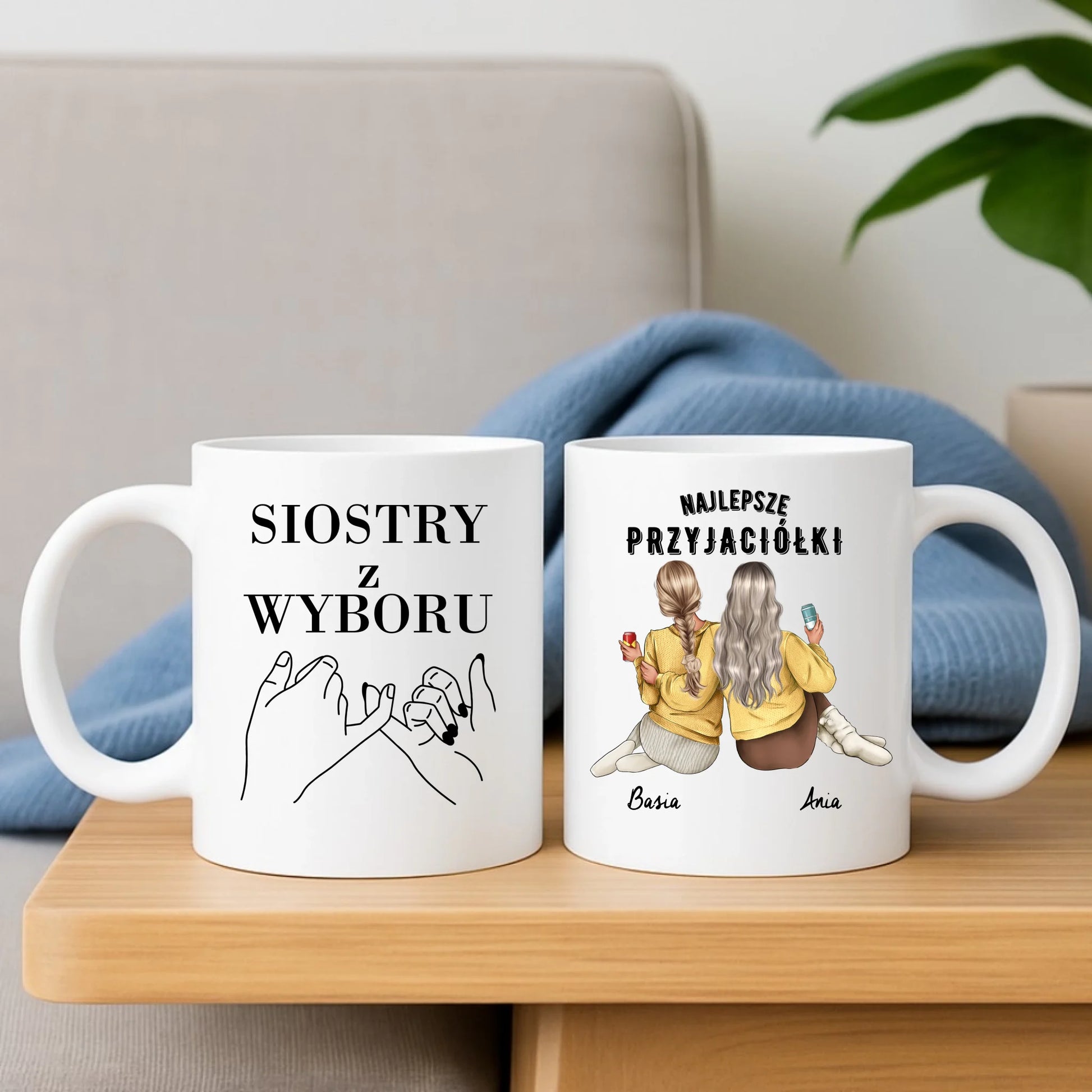 Praktyczny prezent zestaw poduszka i kubek - personalizacja