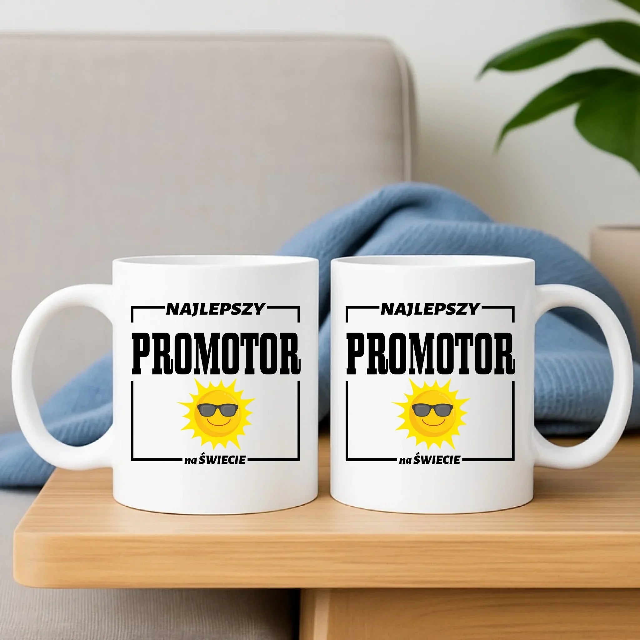 Najlepszy promotor na świecie | Zestaw poduszka i kubek N68 - StoryCups.pl
