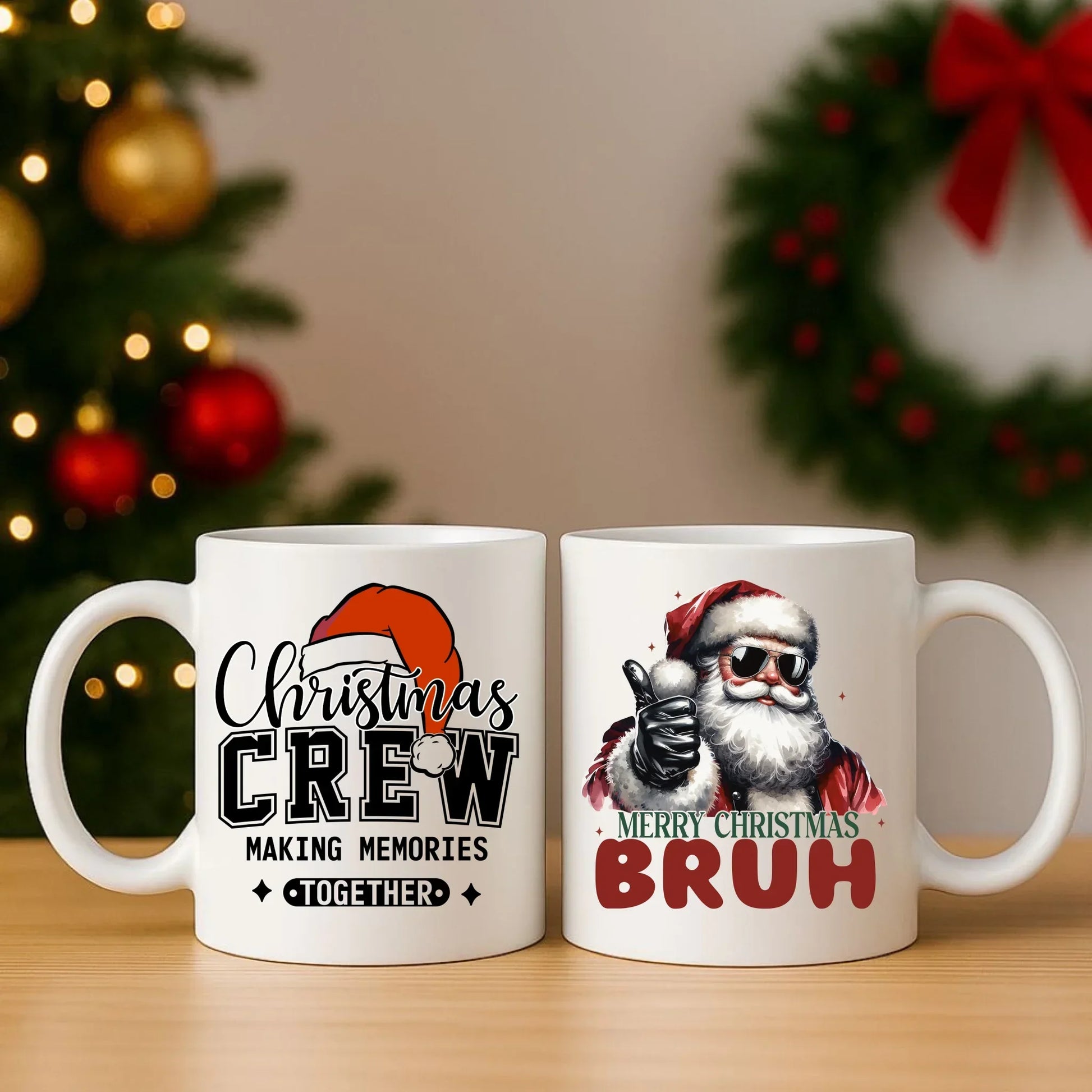 Merry Christmas Bruh | Świąteczny zestaw poduszka i kubek BN65 - StoryCups.pl