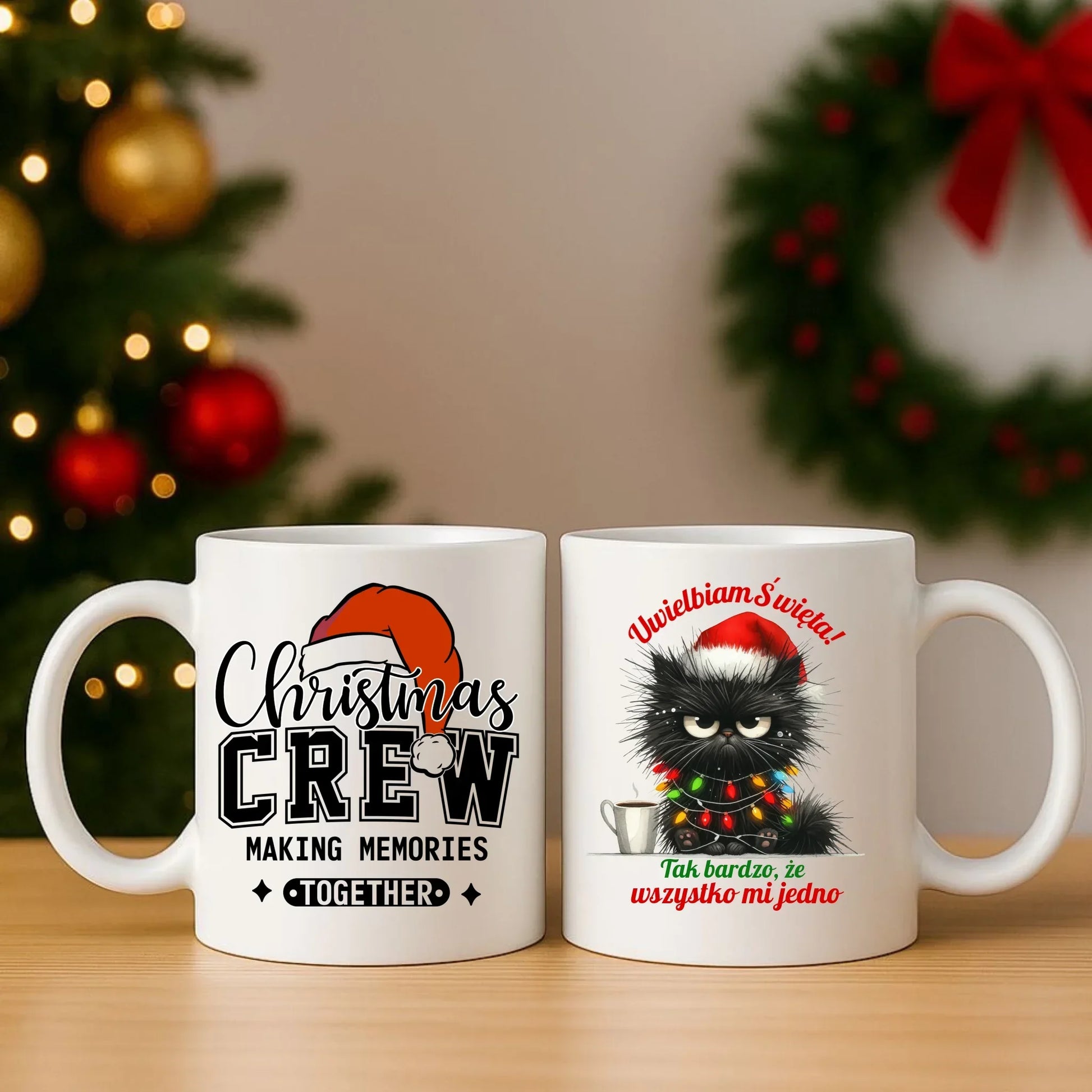 Wszystko mi jedno | Świąteczny zestaw poduszka i kubek BN35 - StoryCups.pl