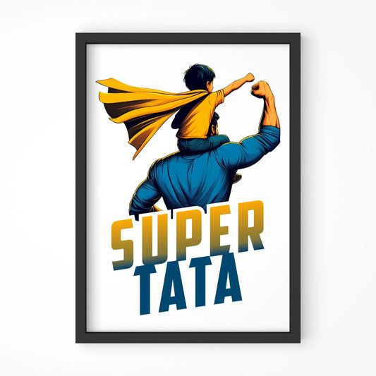 Super tata | Plakat w ramie dla taty DT38