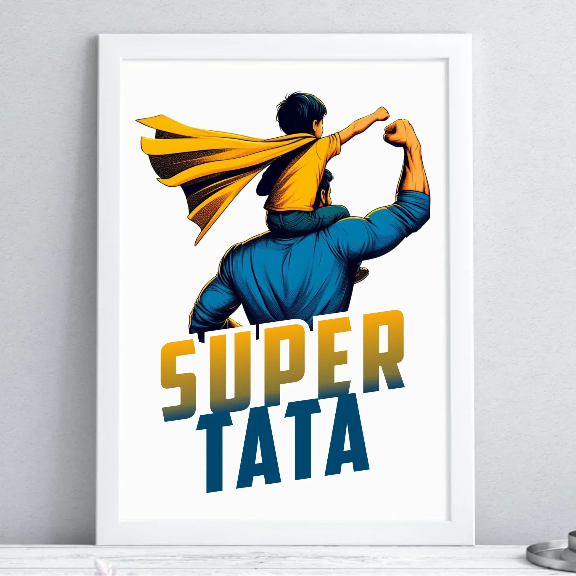 Super tata | Plakat w ramie dla taty DT38 - StoryCups.pl