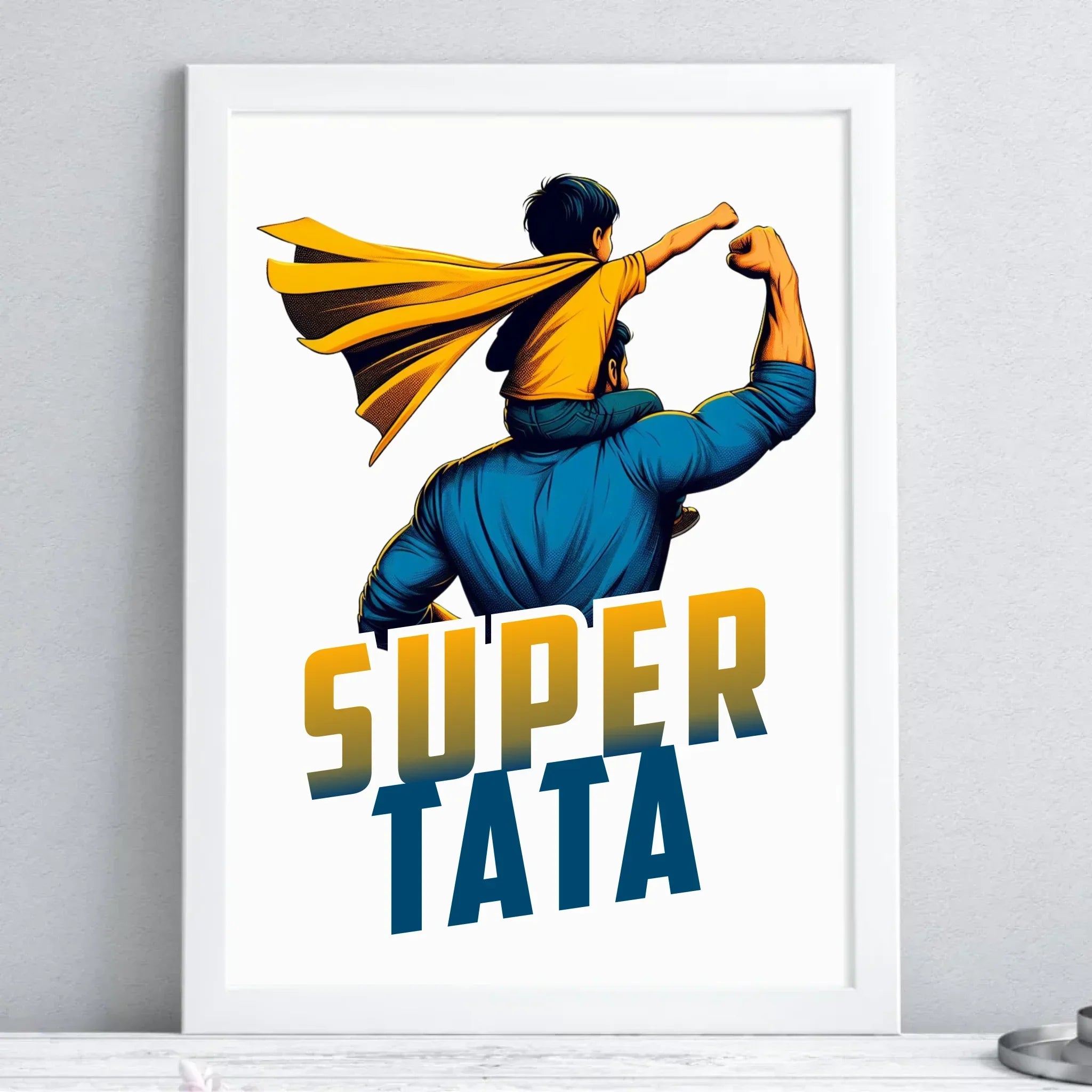 Super tata | Plakat w ramie dla taty DT38 - StoryCups.pl